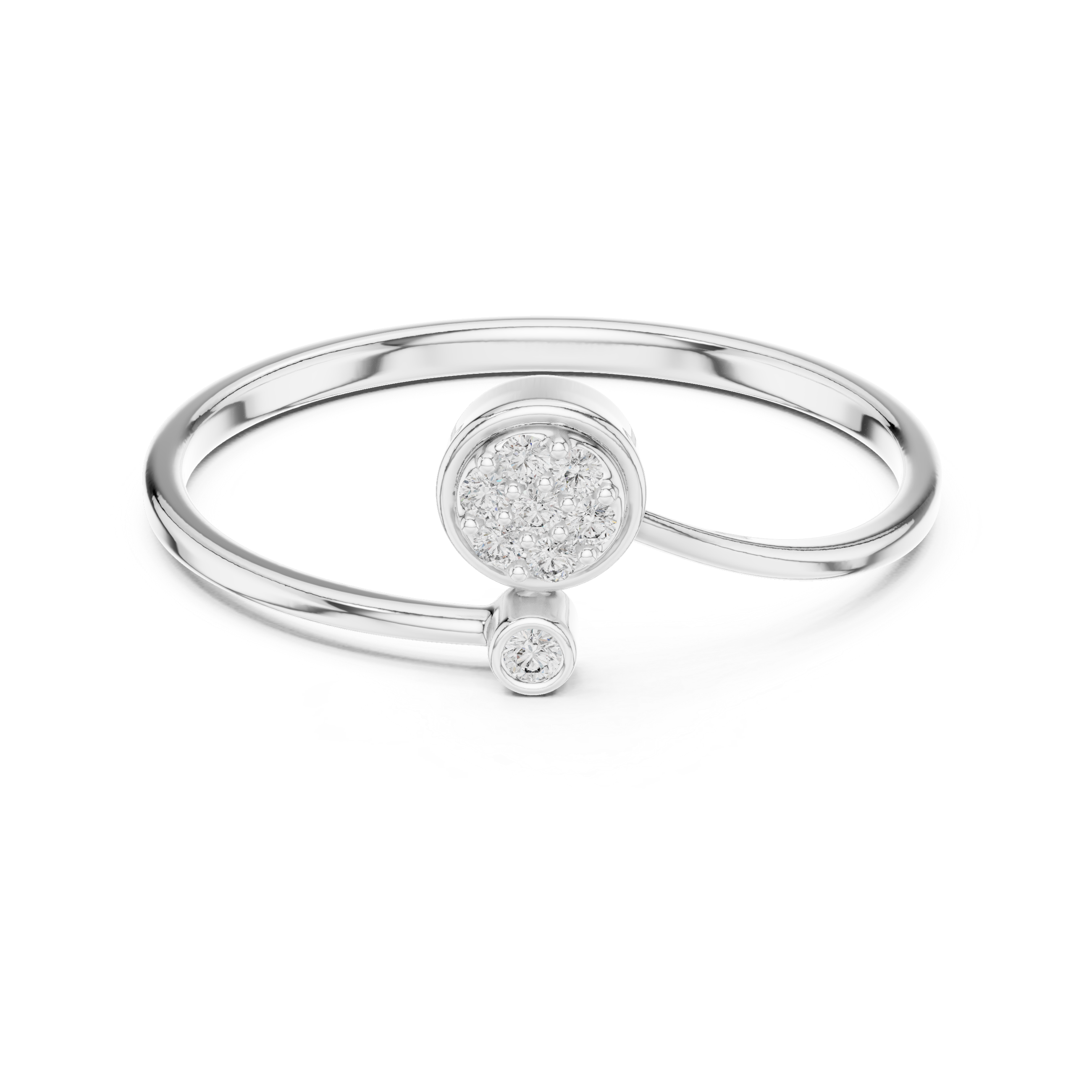 Classic wedding band with smooth polished gold finish.