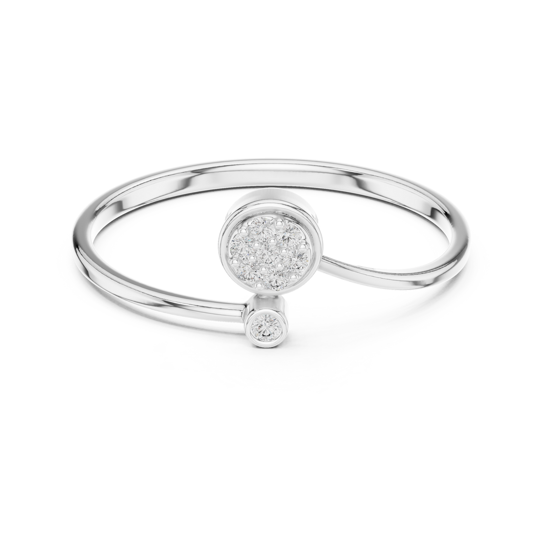 Classic wedding band with smooth polished gold finish.