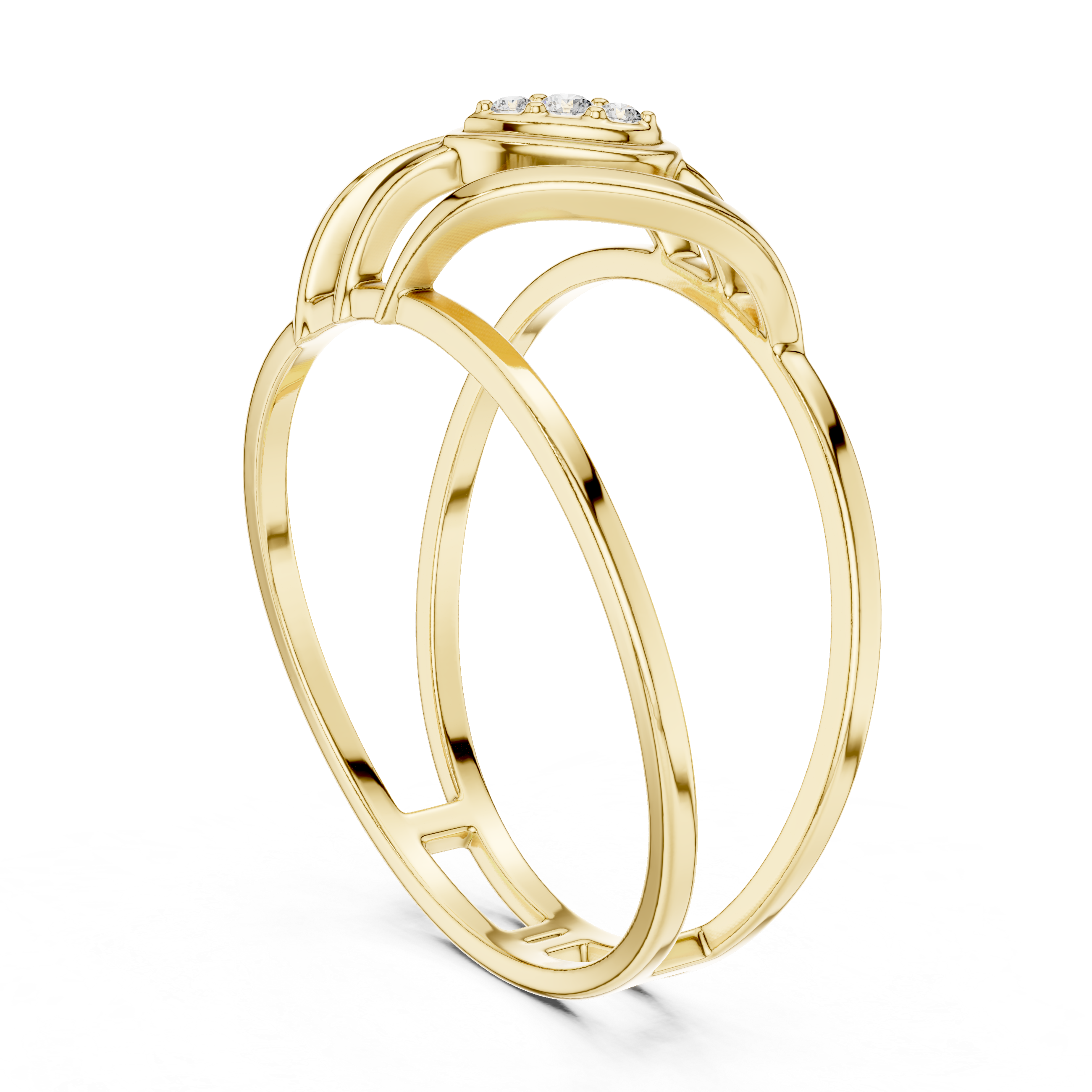 Circle pendant necklace with modern polished design.