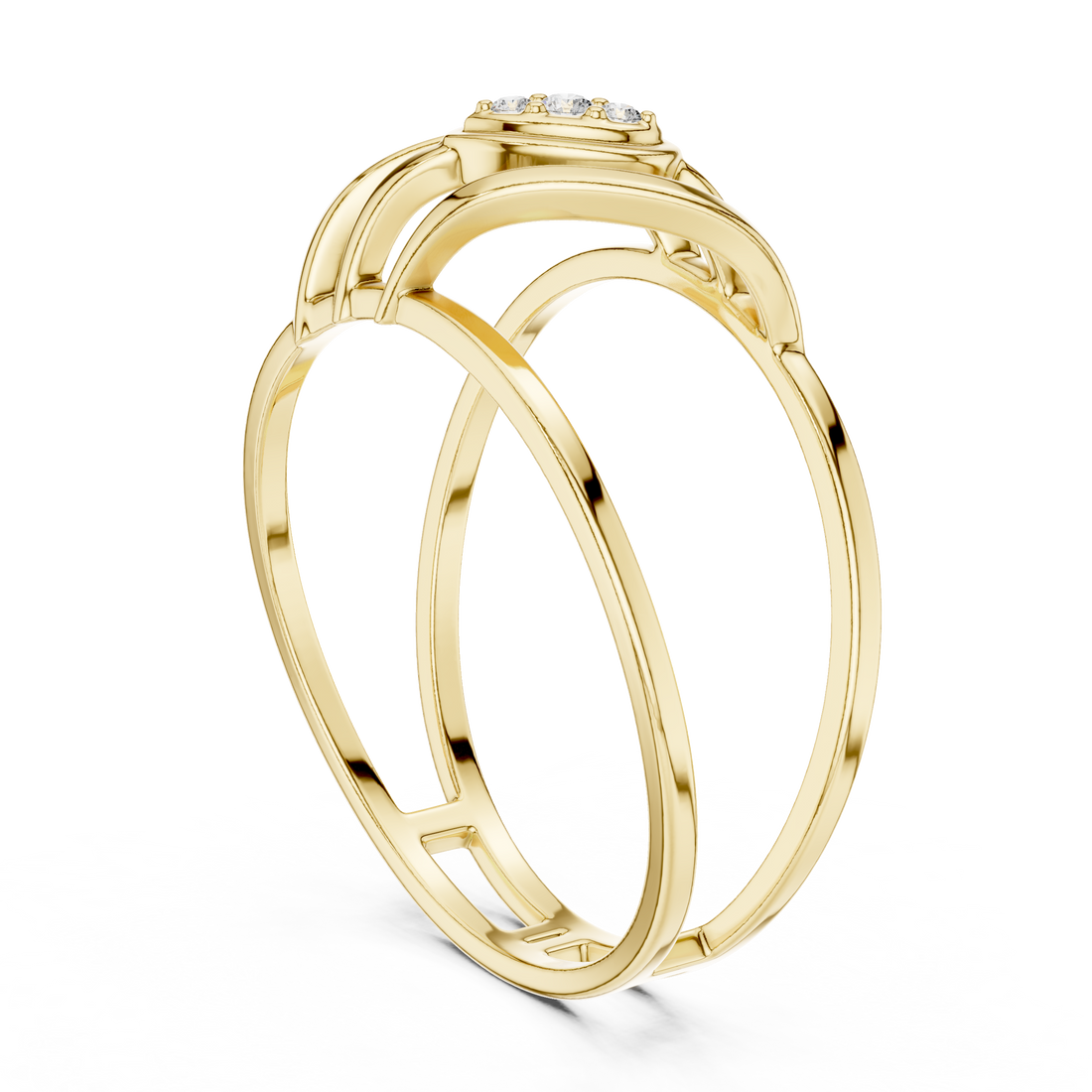 Circle pendant necklace with modern polished design.
