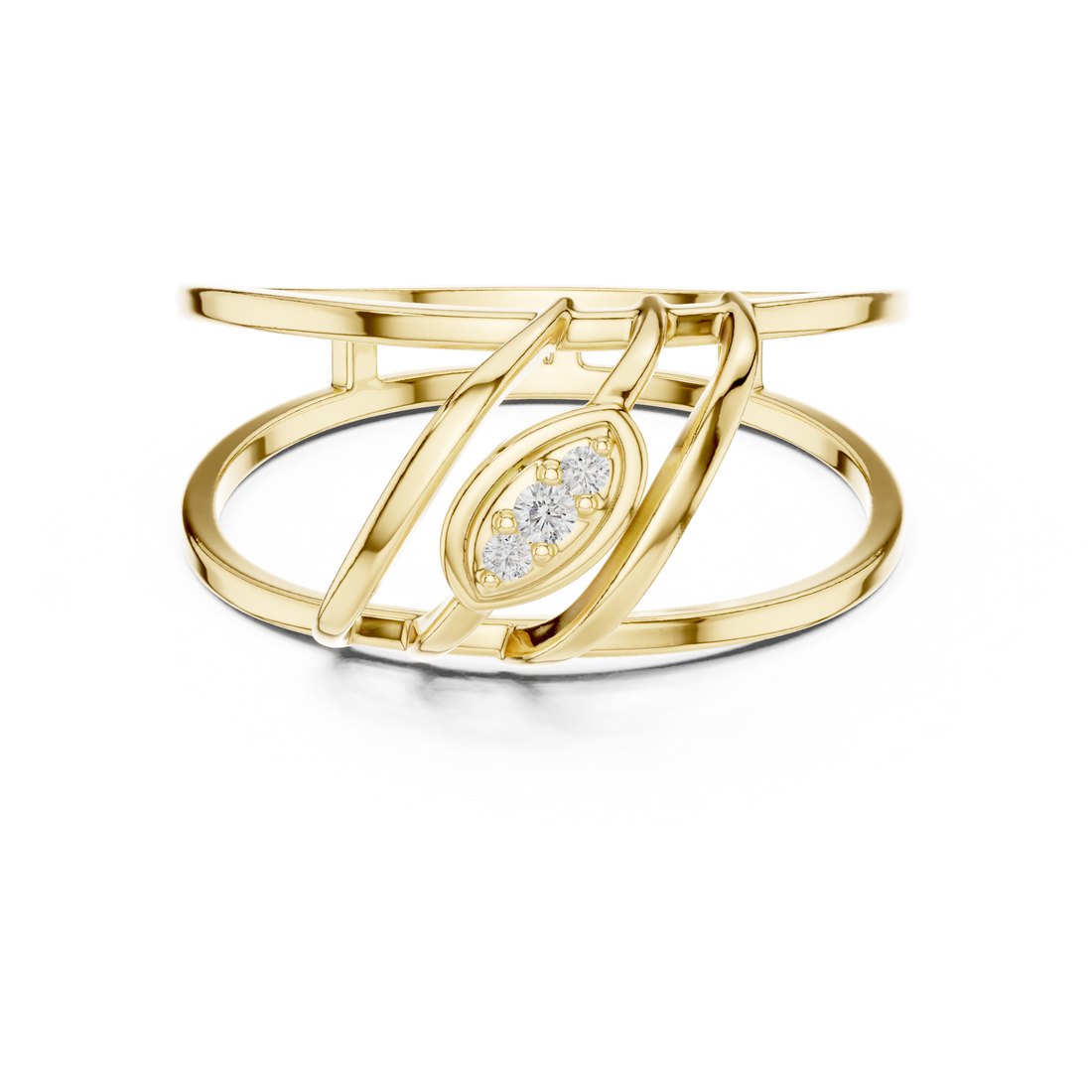 Elegant layered necklace with delicate gold chains.