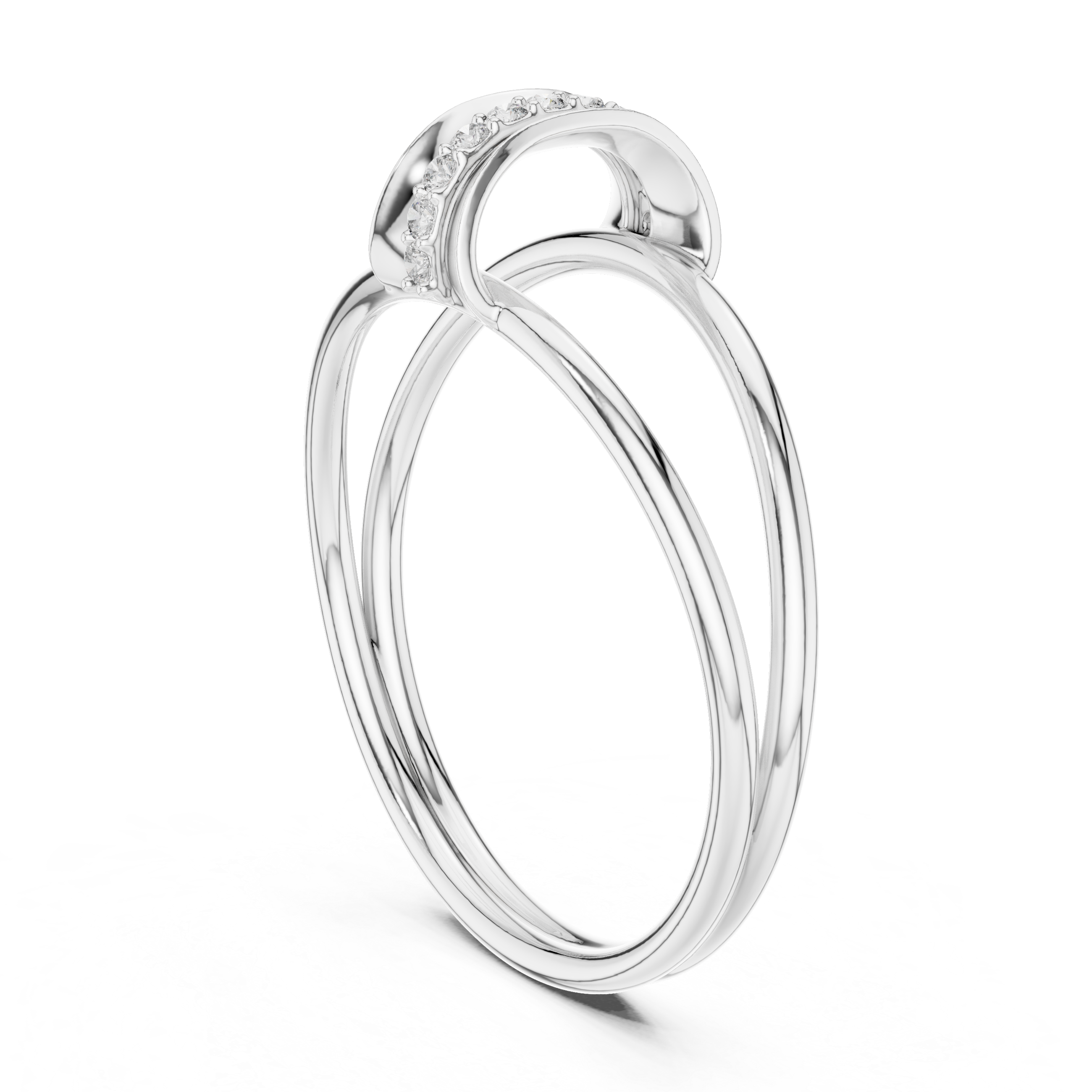 Stylish infinity pendant necklace symbolizing eternal love with sleek metal curves.