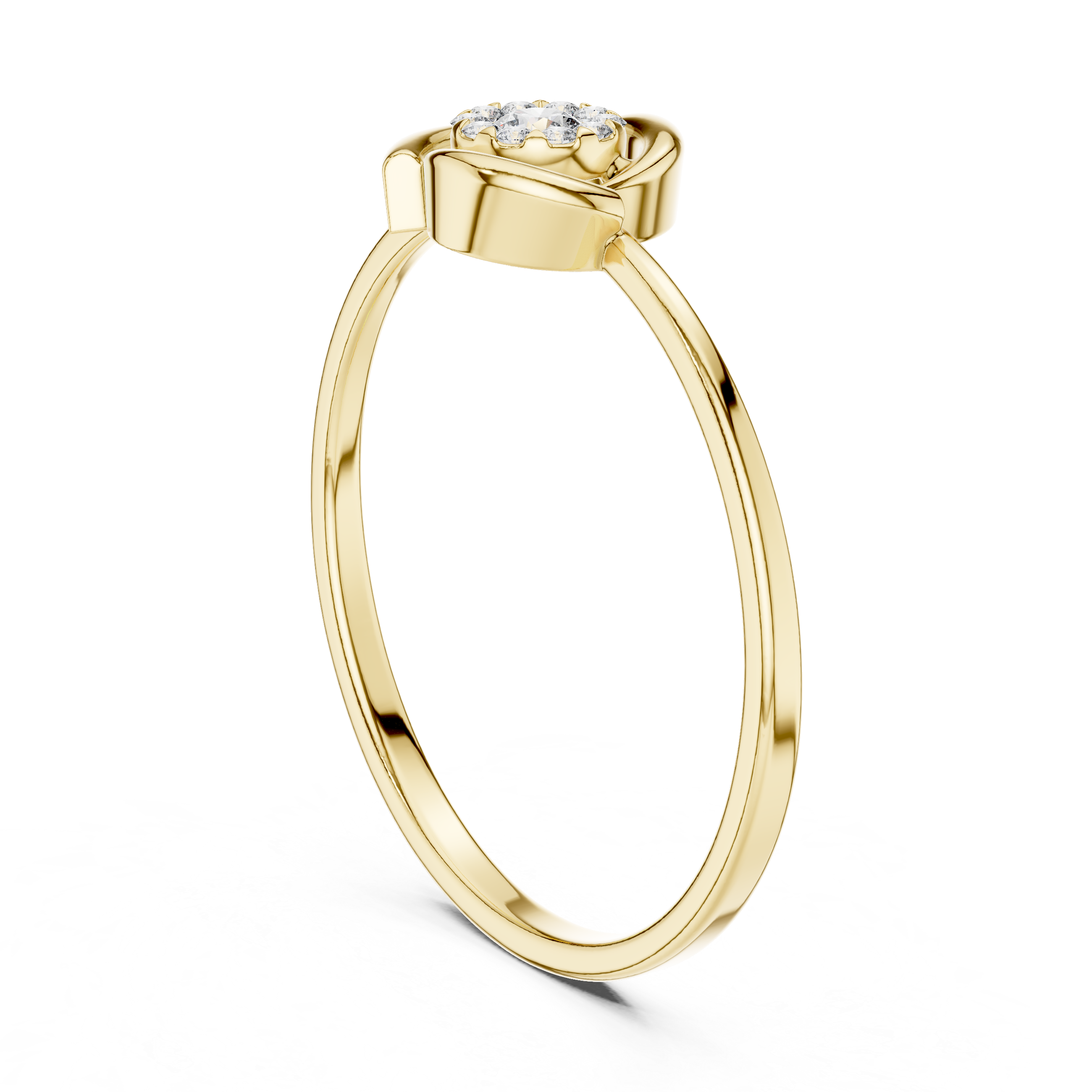 Elegant diamond nose pin with tiny sparkling stone and refined minimalist design.