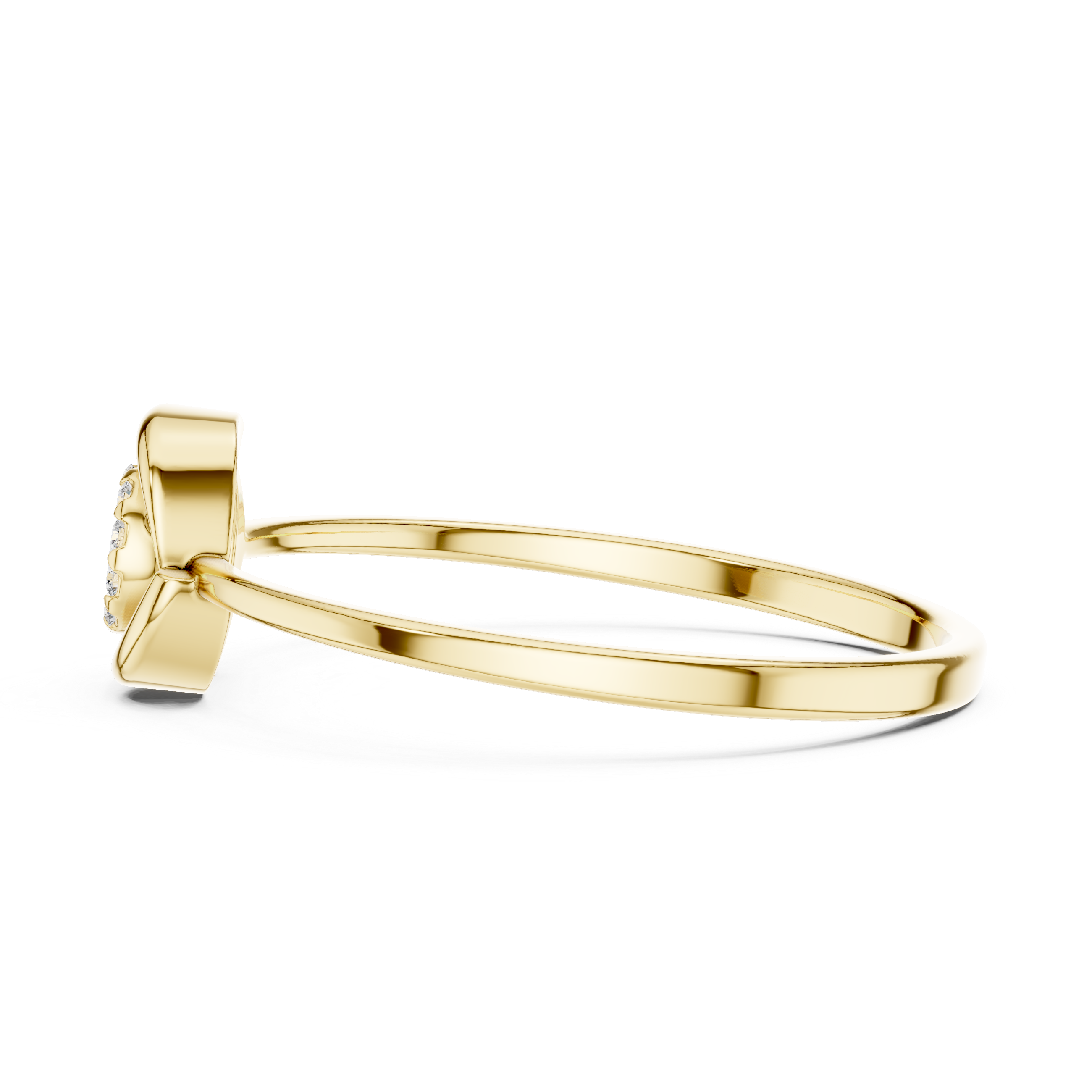 Designer stud nose pin featuring small gemstone centerpiece and secure fit.