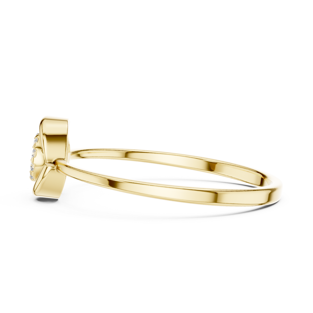 Designer stud nose pin featuring small gemstone centerpiece and secure fit.