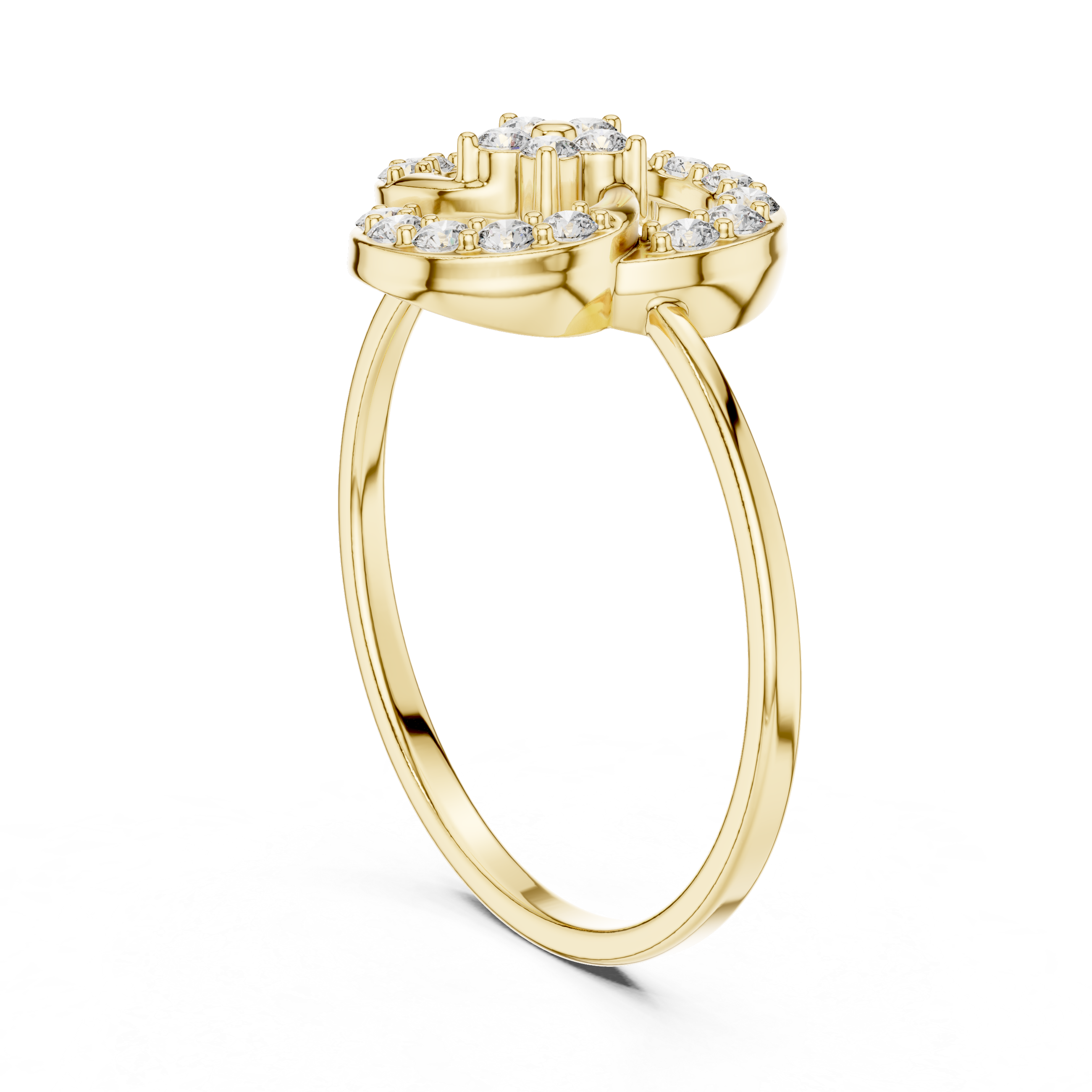 Designer gemstone toe ring with colorful stone centerpiece.