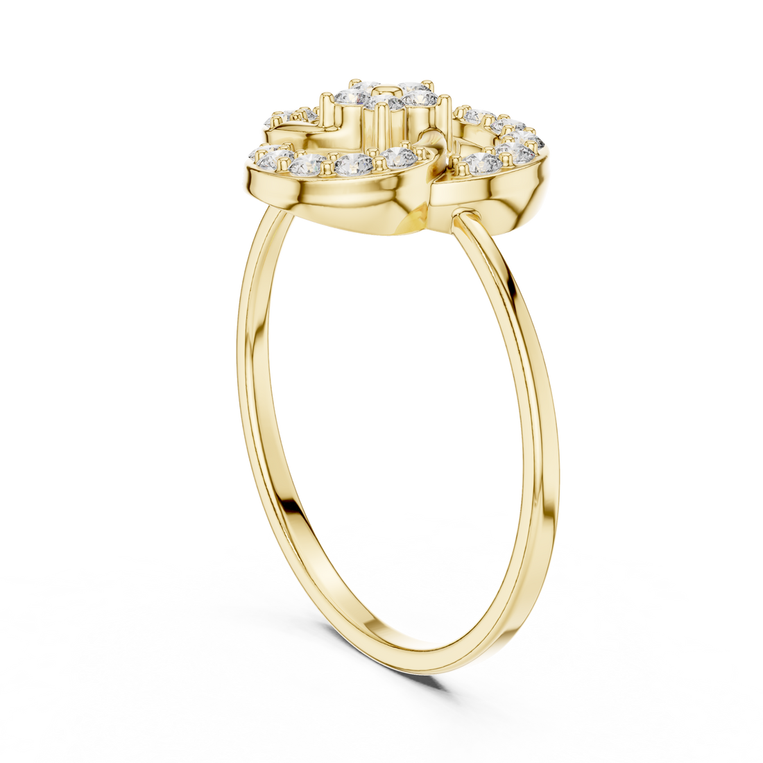 Designer gemstone toe ring with colorful stone centerpiece.