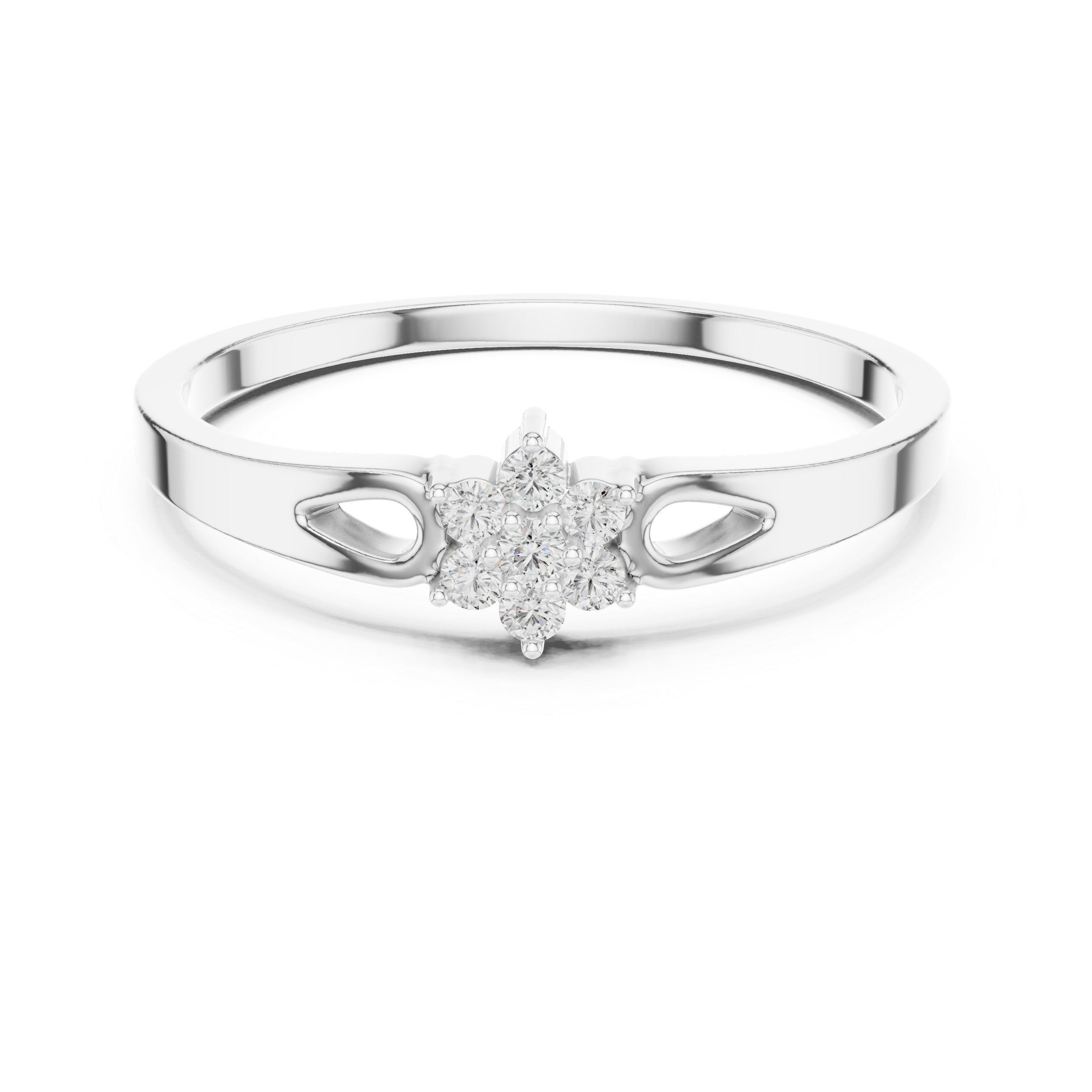 Minimalist men's band ring with clean smooth edges and refined appearance.