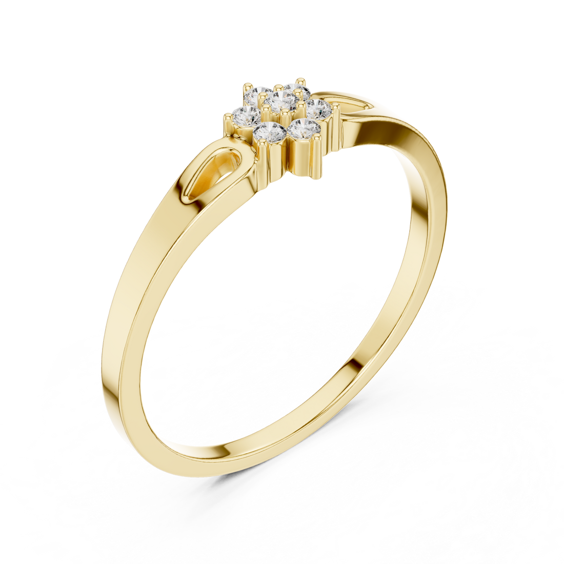 Elegant children's gold bracelet with lightweight structure and comfortable fit.