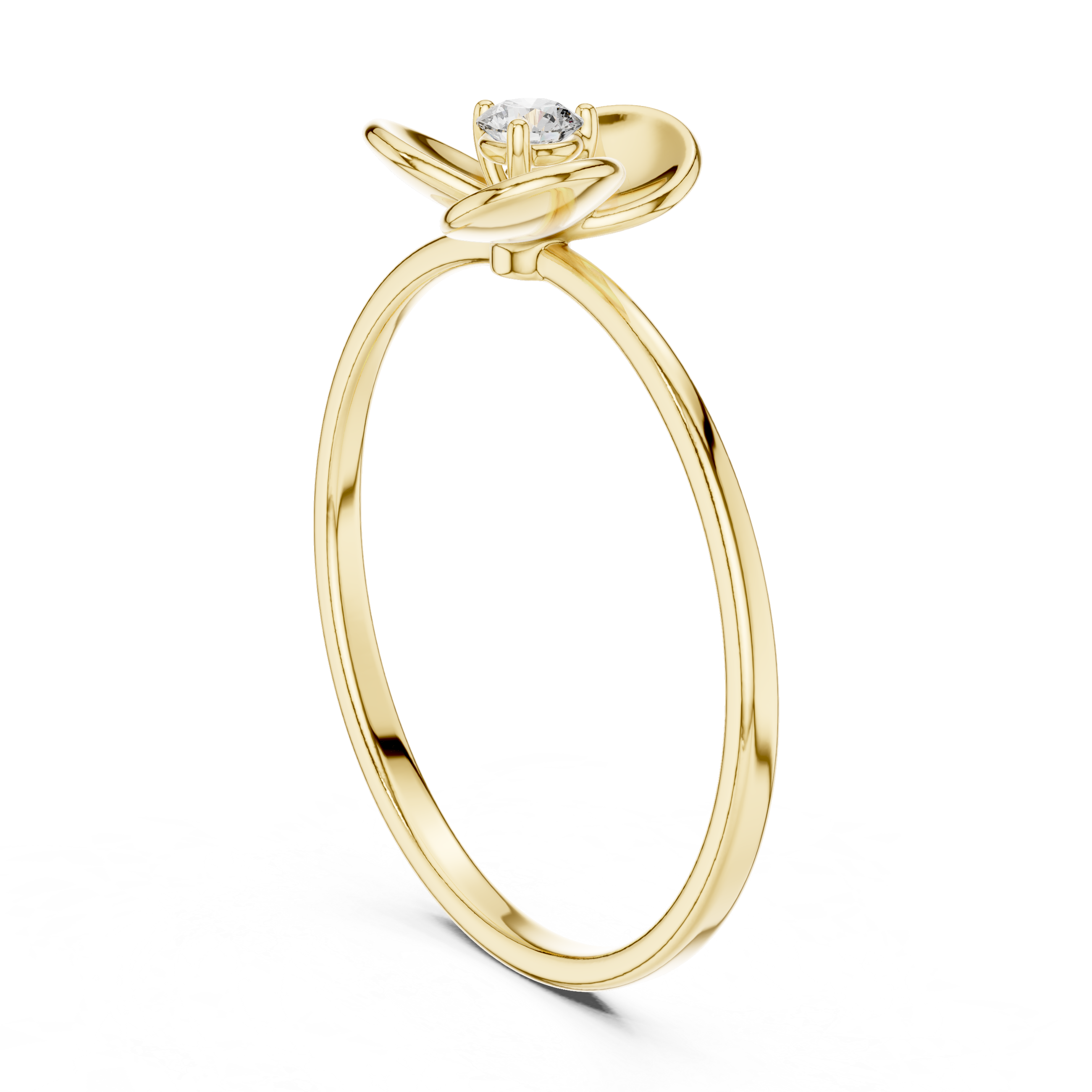 Elegant eternity ring featuring continuous circle of diamonds around the band.