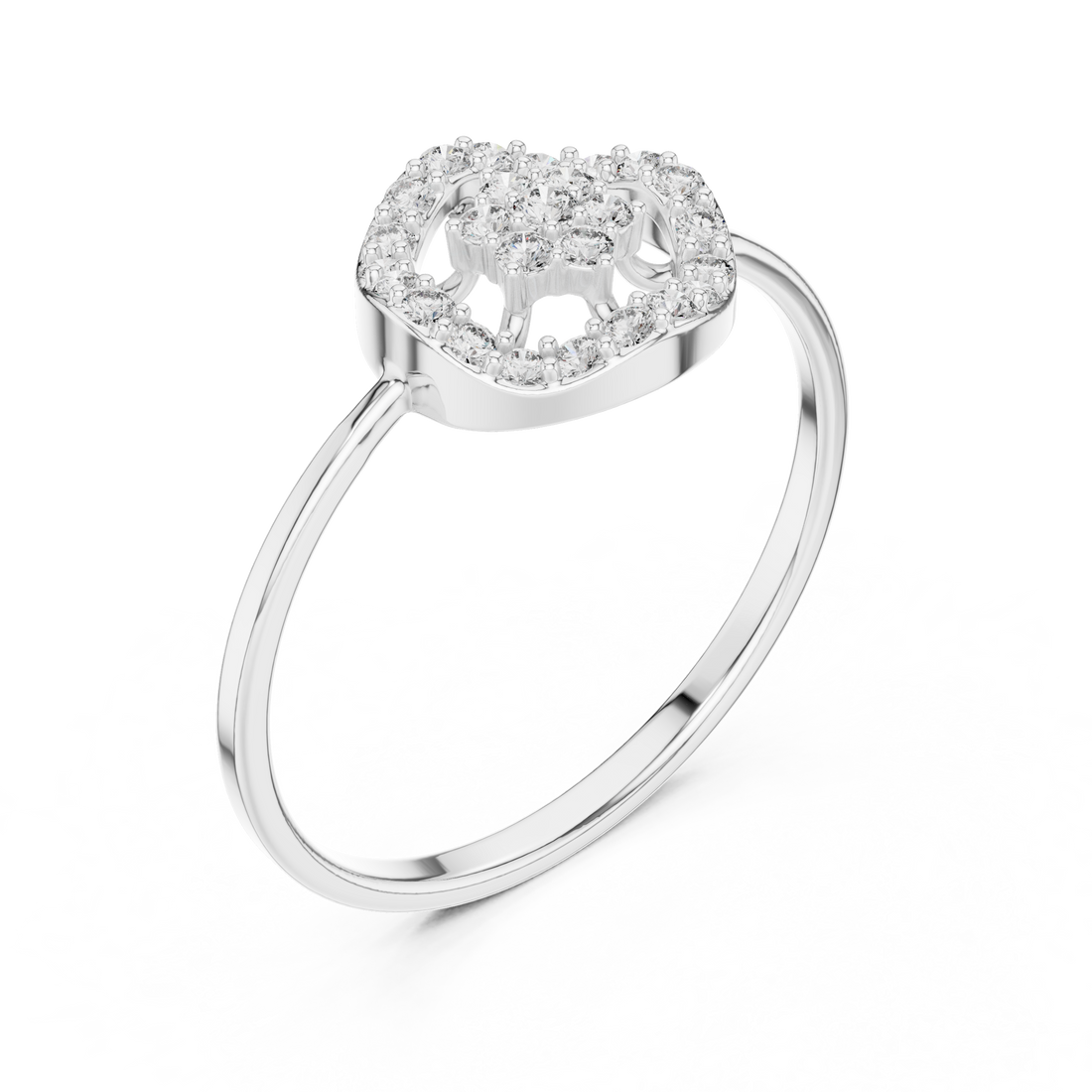 Designer crescent-shaped earrings with curved modern silhouette.