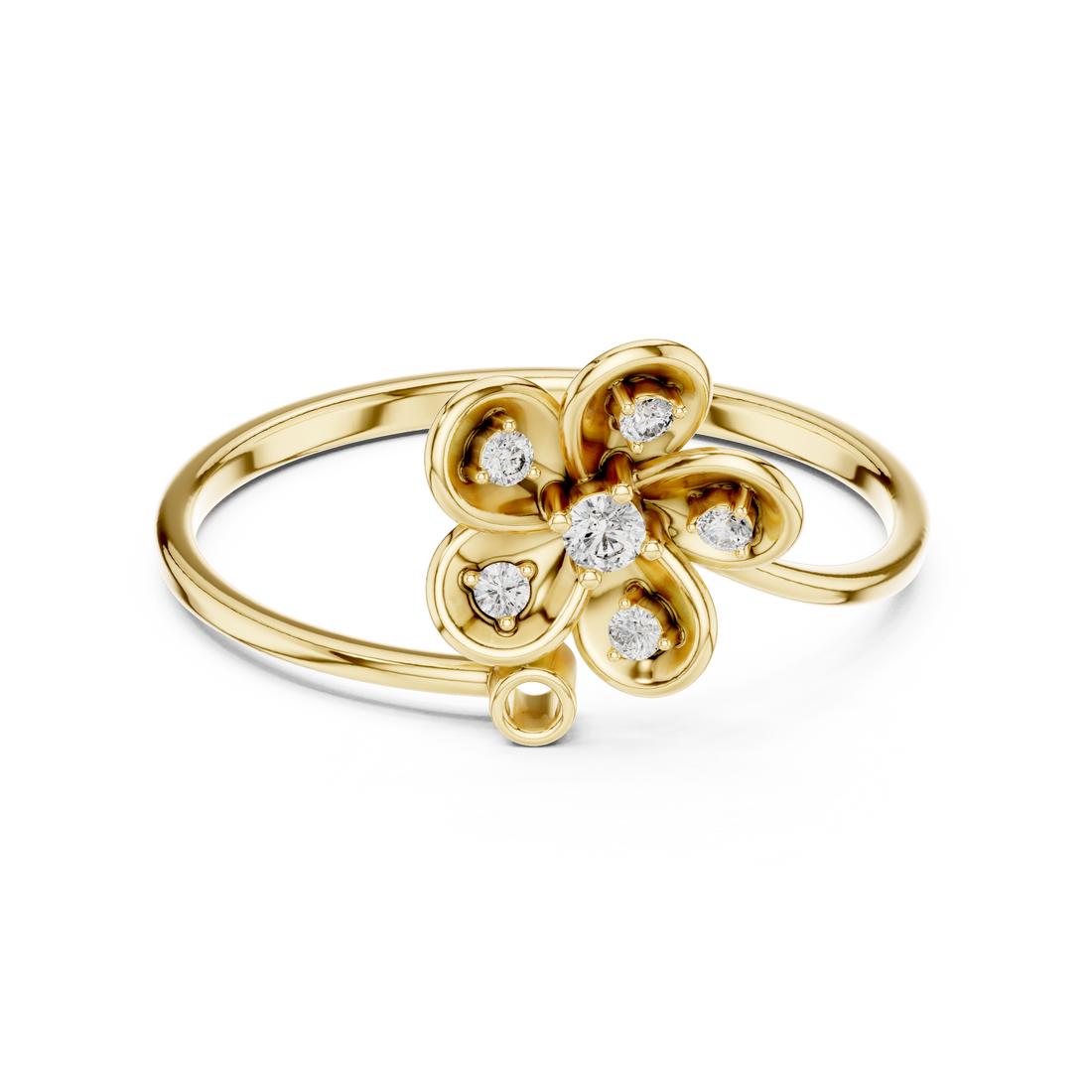 Modern open cuff bracelet with sleek minimal structure.
