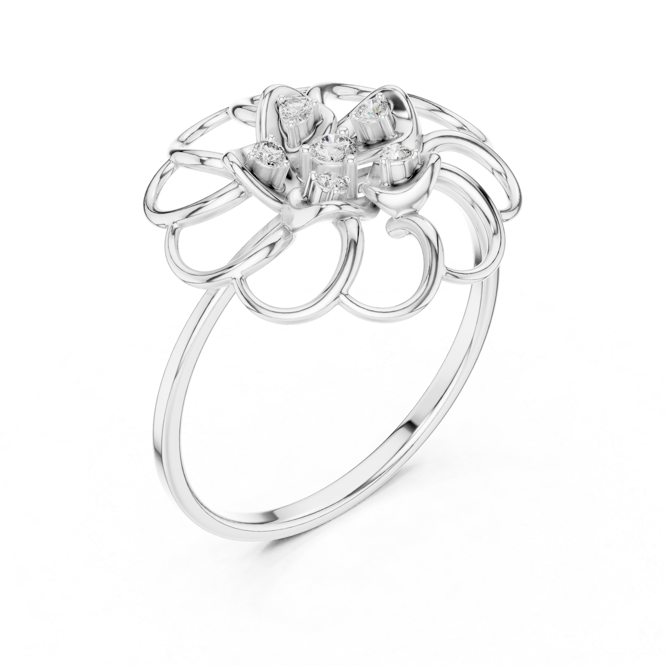 Traditional nose ring featuring circular gold hoop with decorative bead.