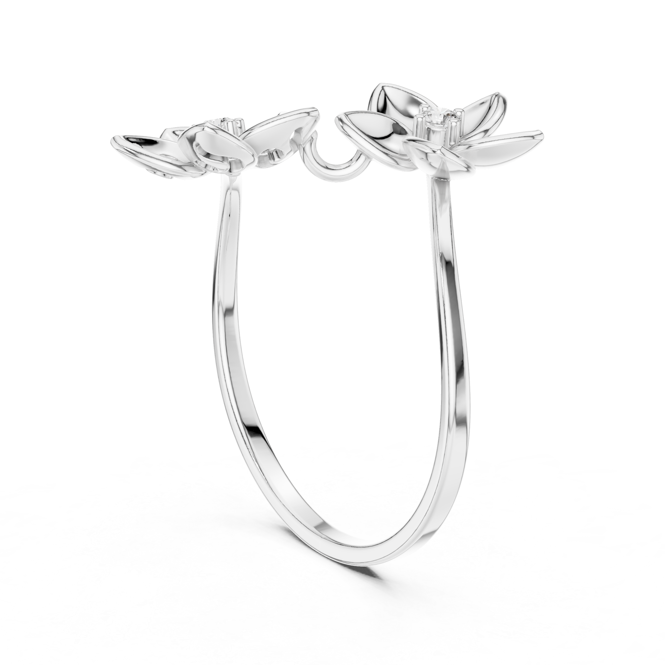 Traditional gold toe ring featuring engraved floral patterns.