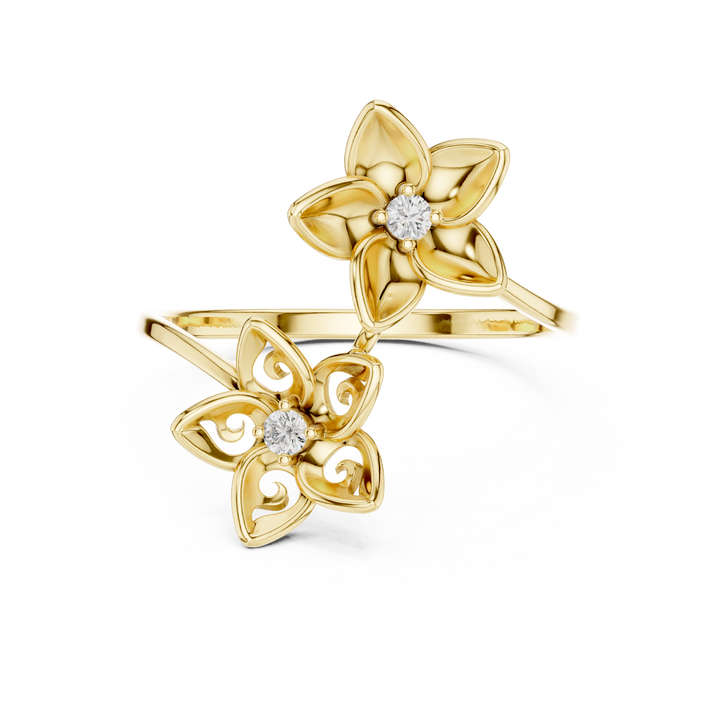 Luxury diamond brooch featuring intricate symmetrical pattern.