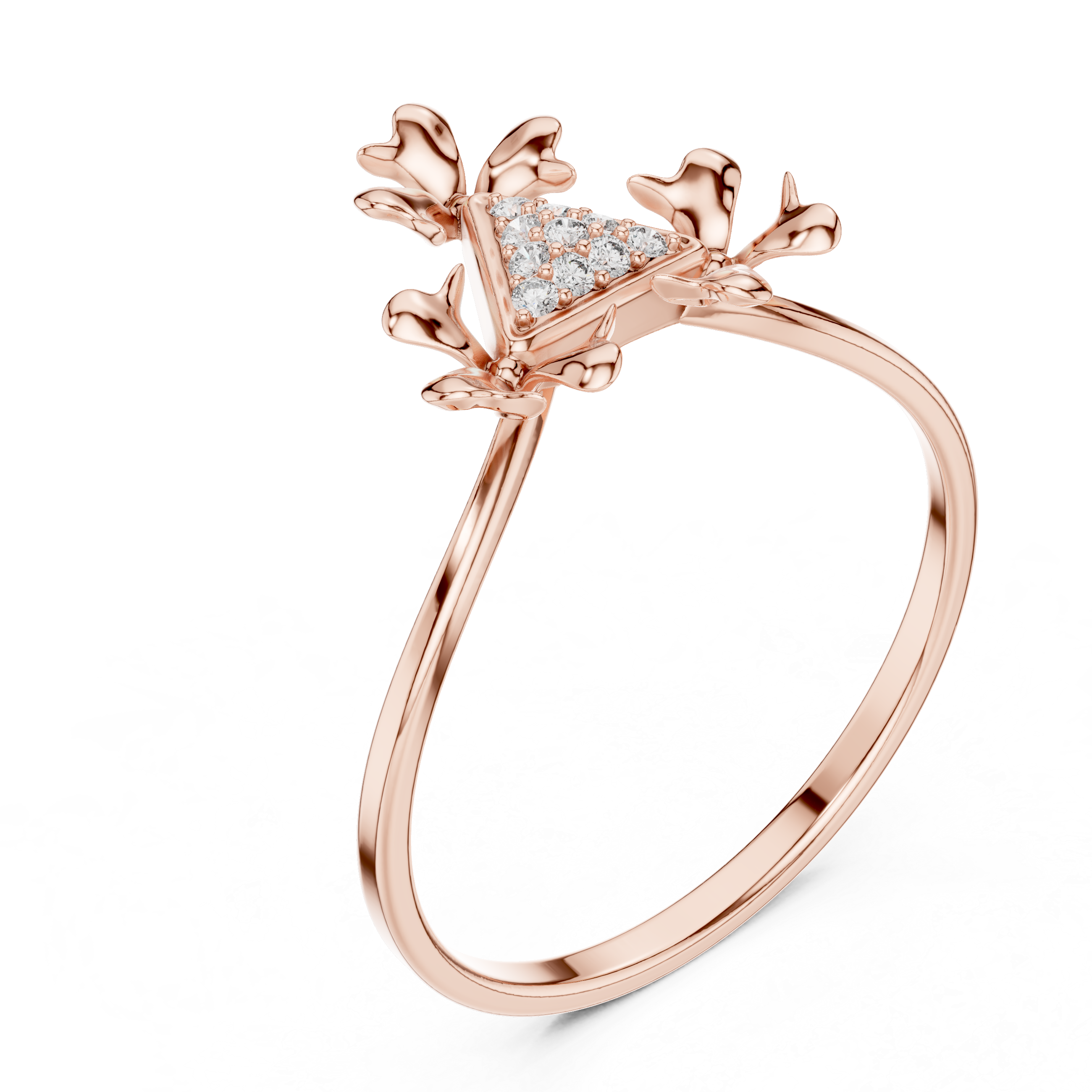 Modern open ring featuring adjustable dual-end design.