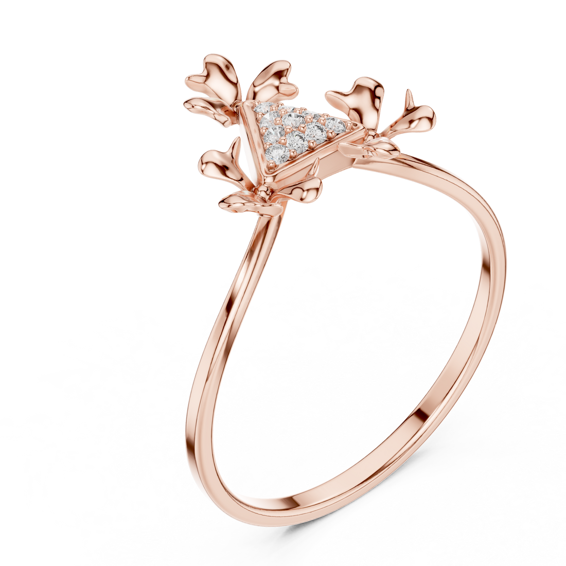 Modern open ring featuring adjustable dual-end design.