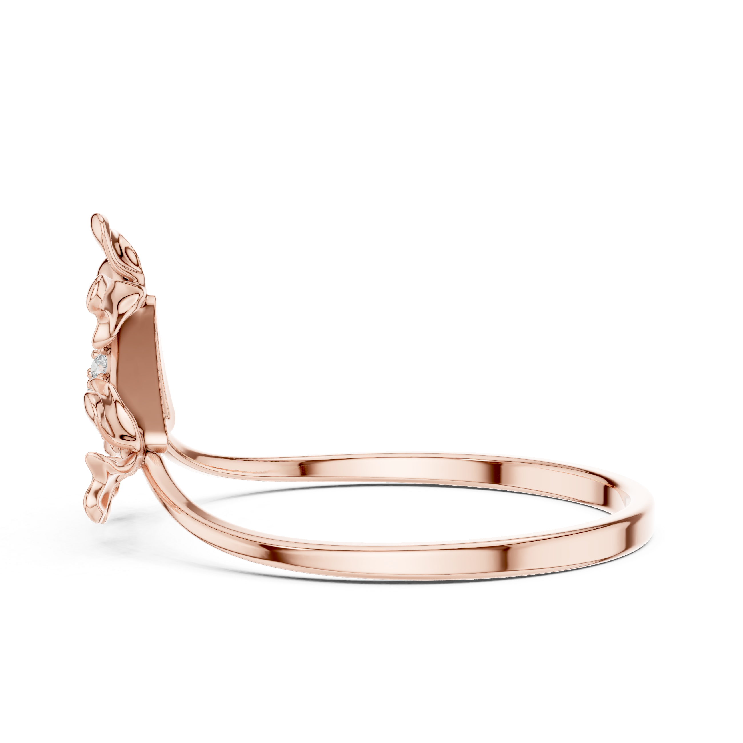Luxury designer ring featuring artistic sculptural appearance.