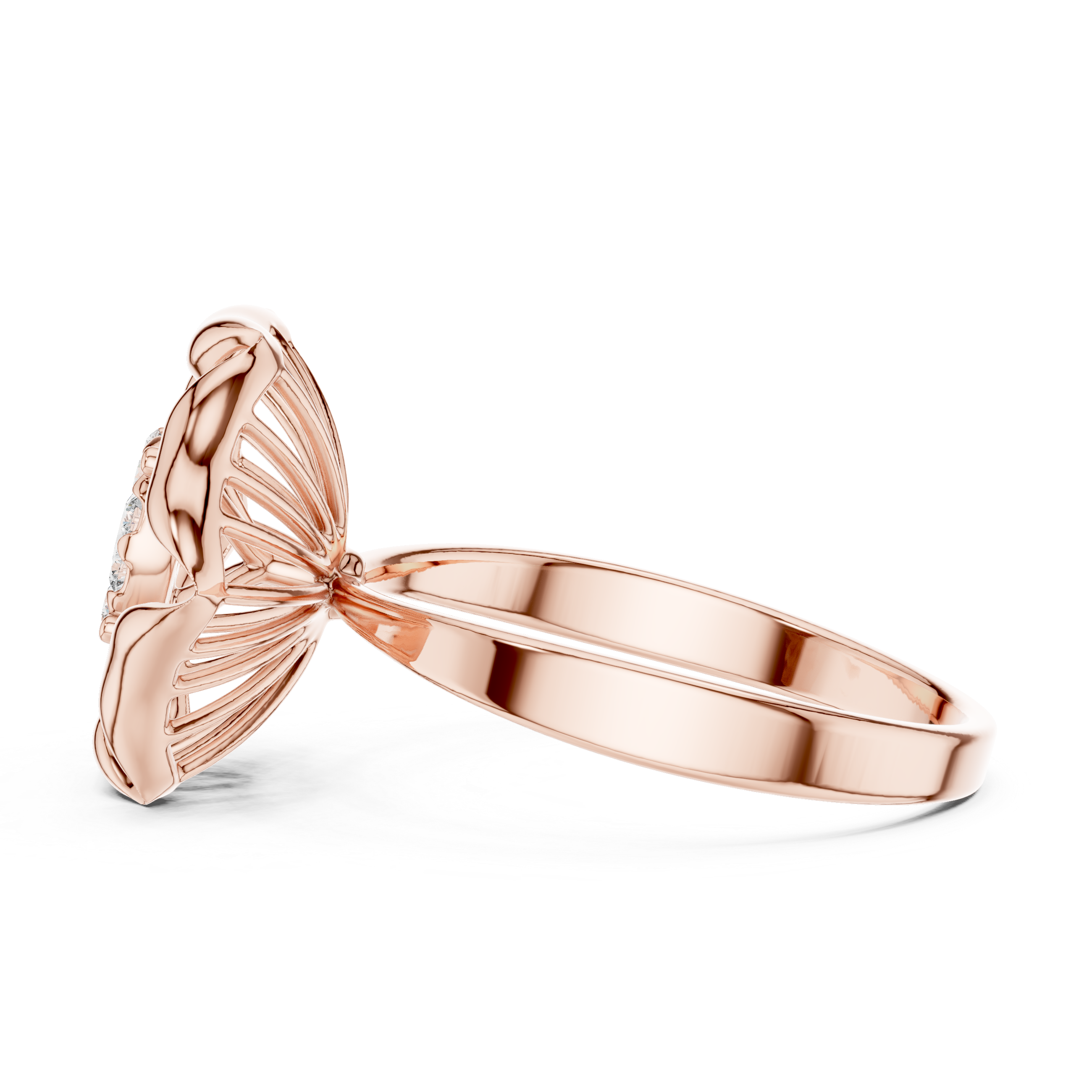Modern diamond pendant featuring minimalist design.