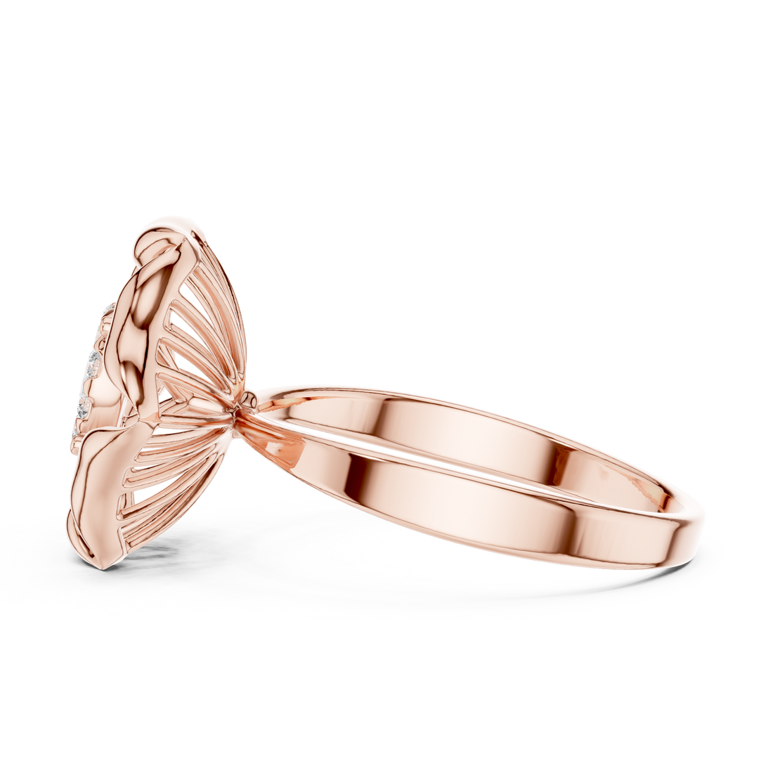 Modern diamond pendant featuring minimalist design.