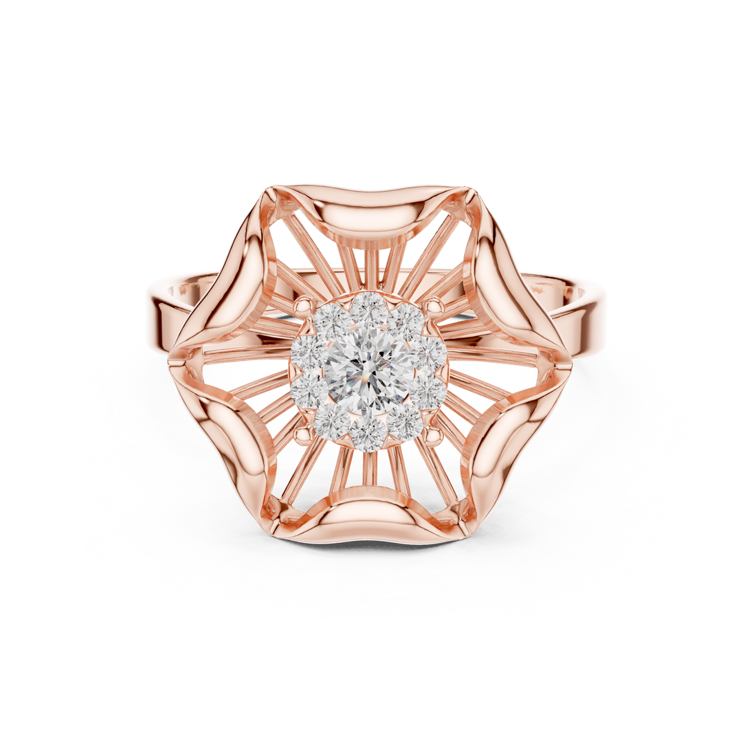 Elegant gemstone pendant featuring sapphire centerpiece.