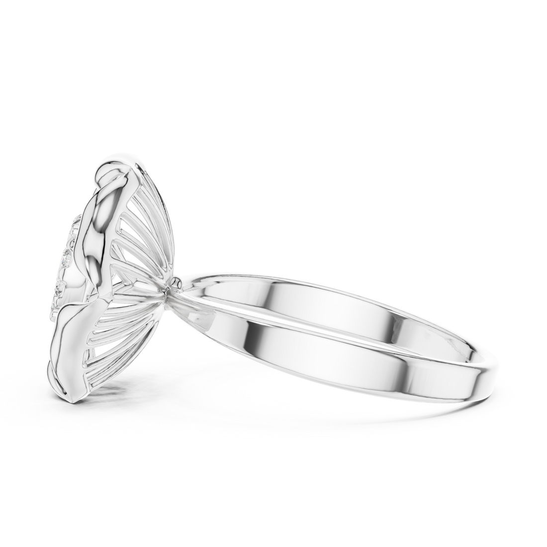Classic eternity band featuring continuous diamond circle.