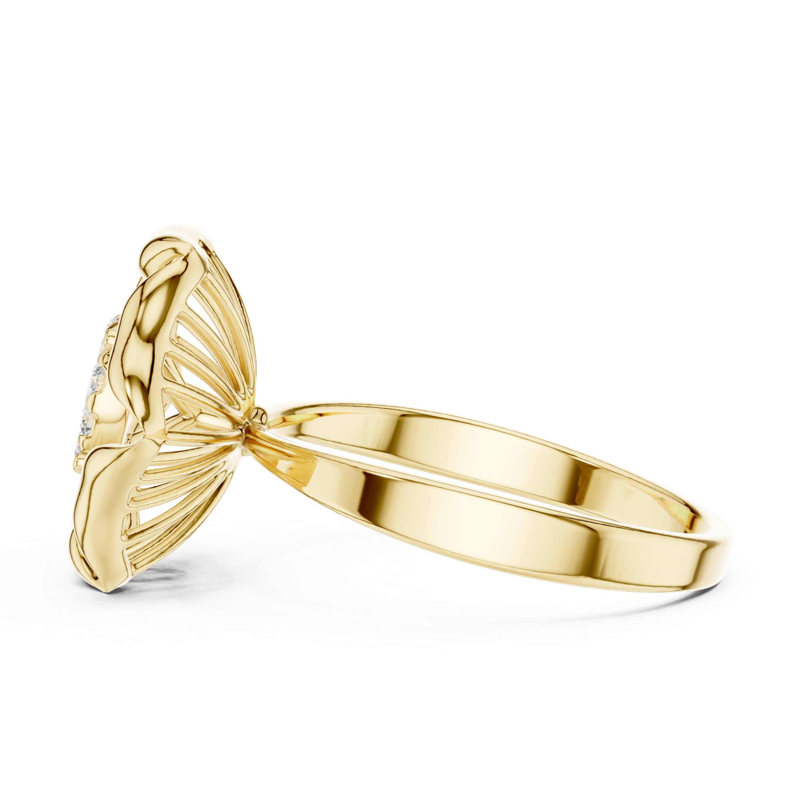 Elegant hoop earrings featuring textured gold surface.
