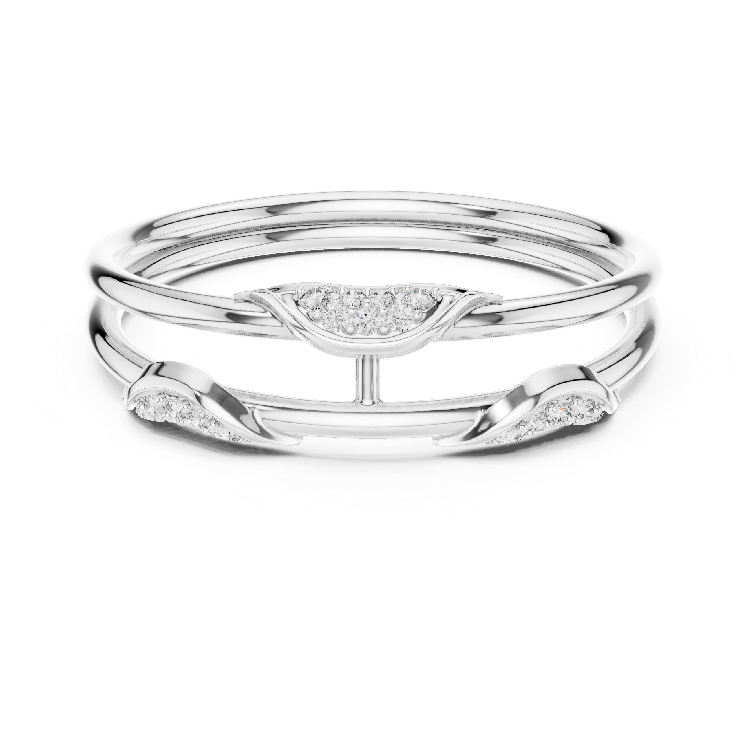 Oval-cut diamond ring with sleek modern band.