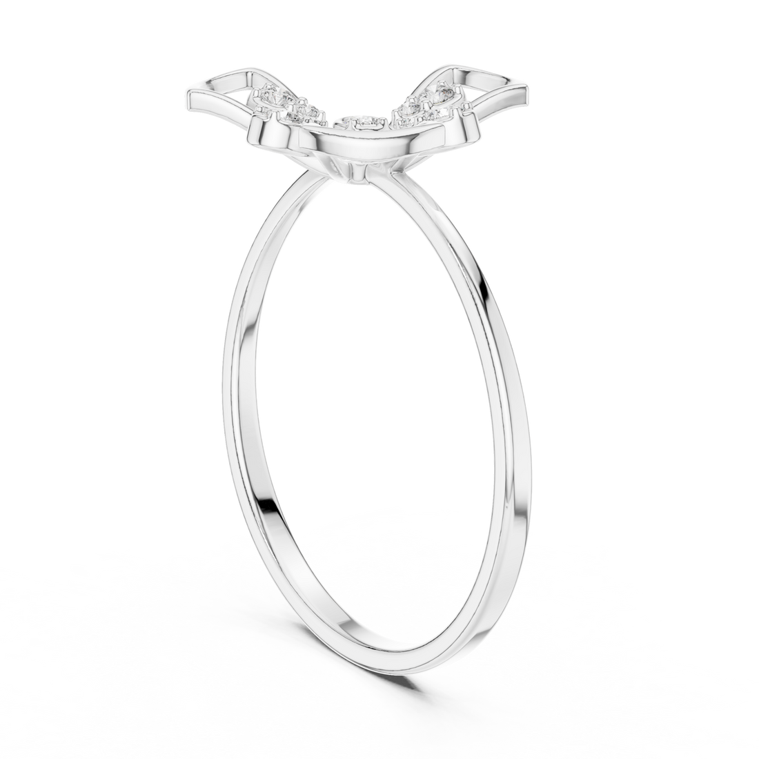 Diamond hoop earrings with sparkling stones.