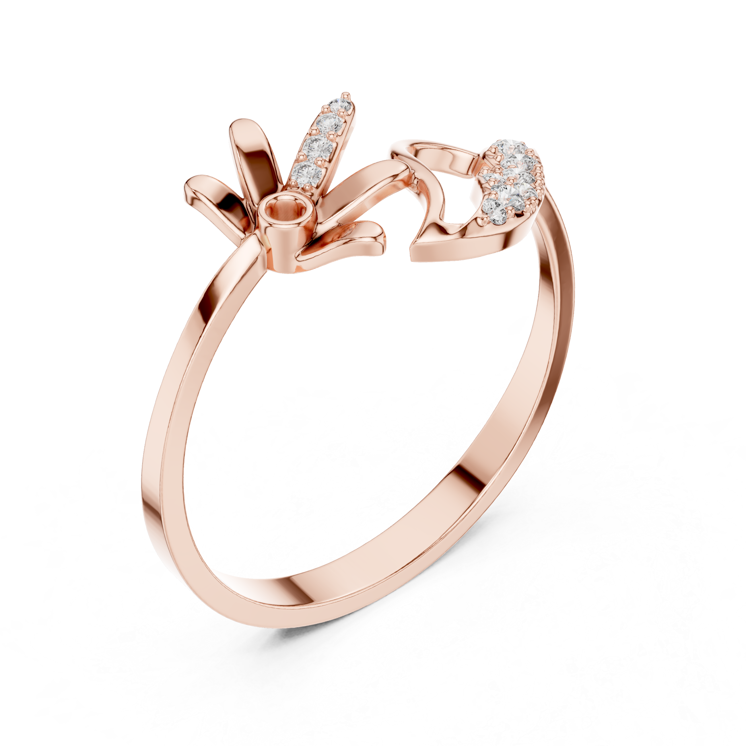 Solitaire diamond pendant with thin chain.