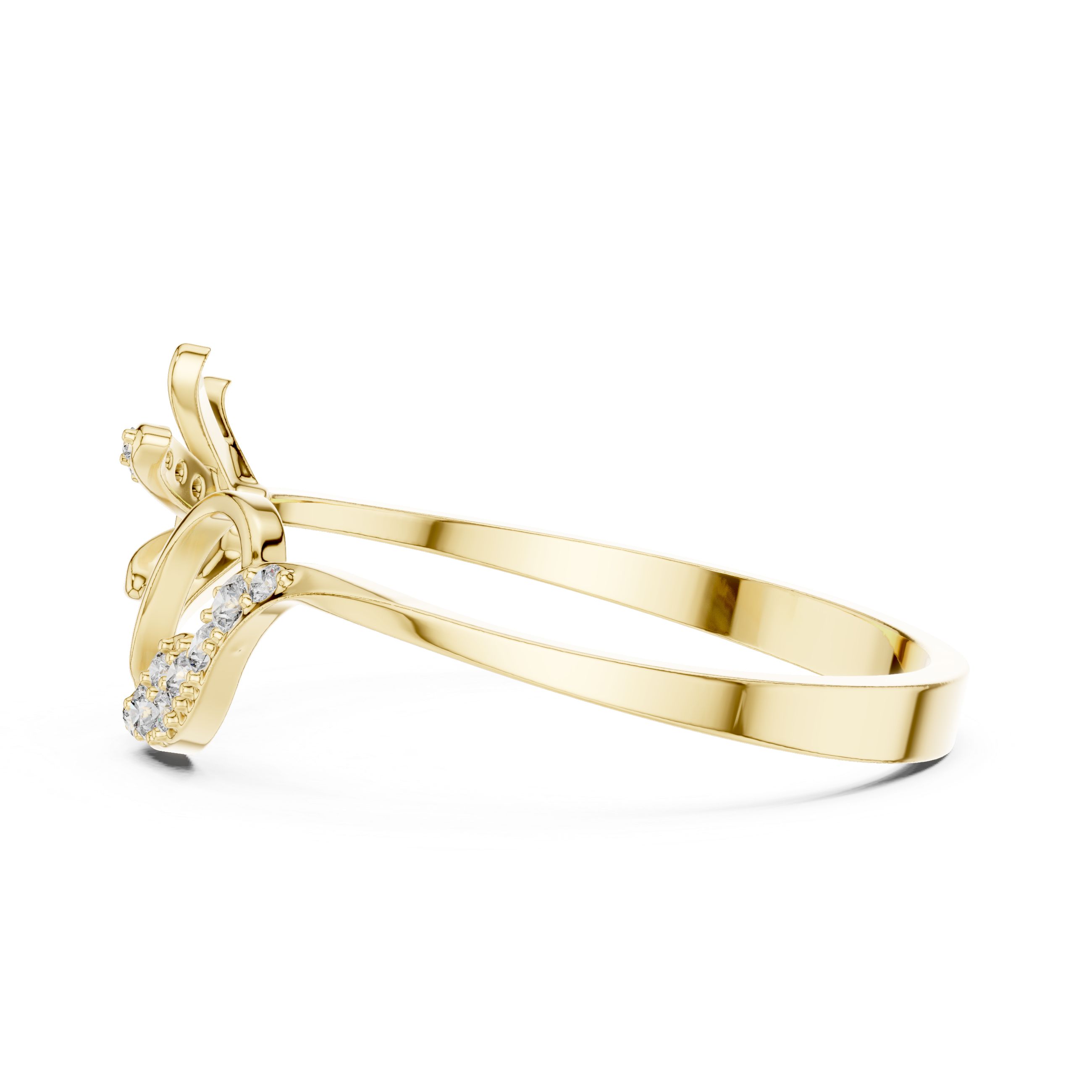 Slim gold chain bracelet with polished links.