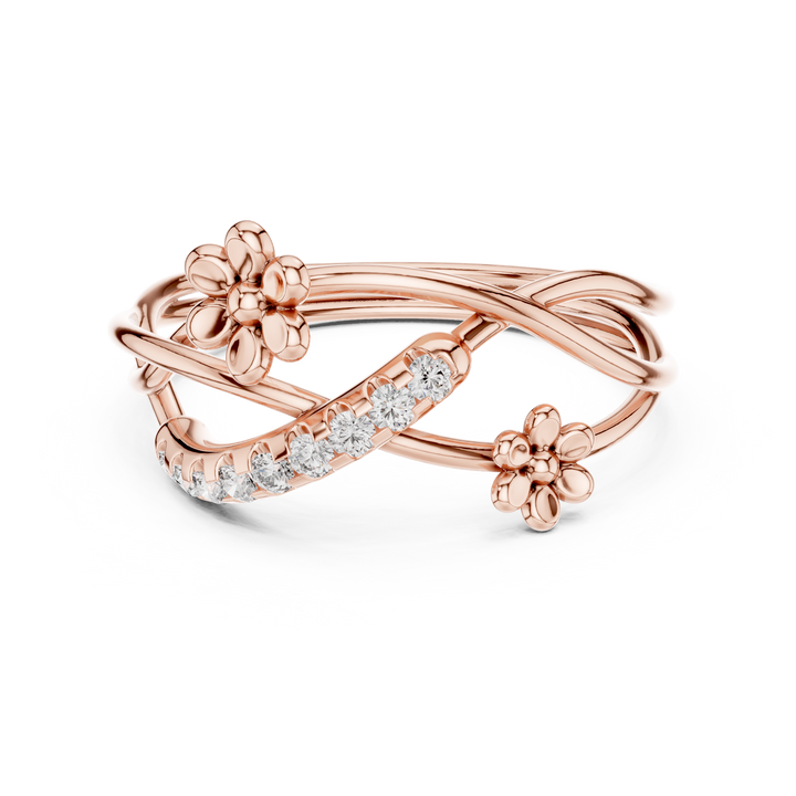 Hinged gold bangle bracelet.