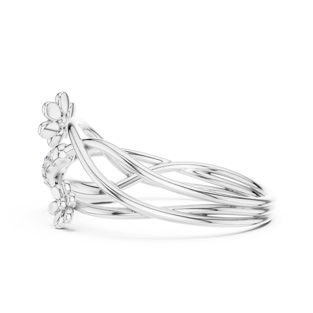 Adjustable chain bracelet with sliding clasp.