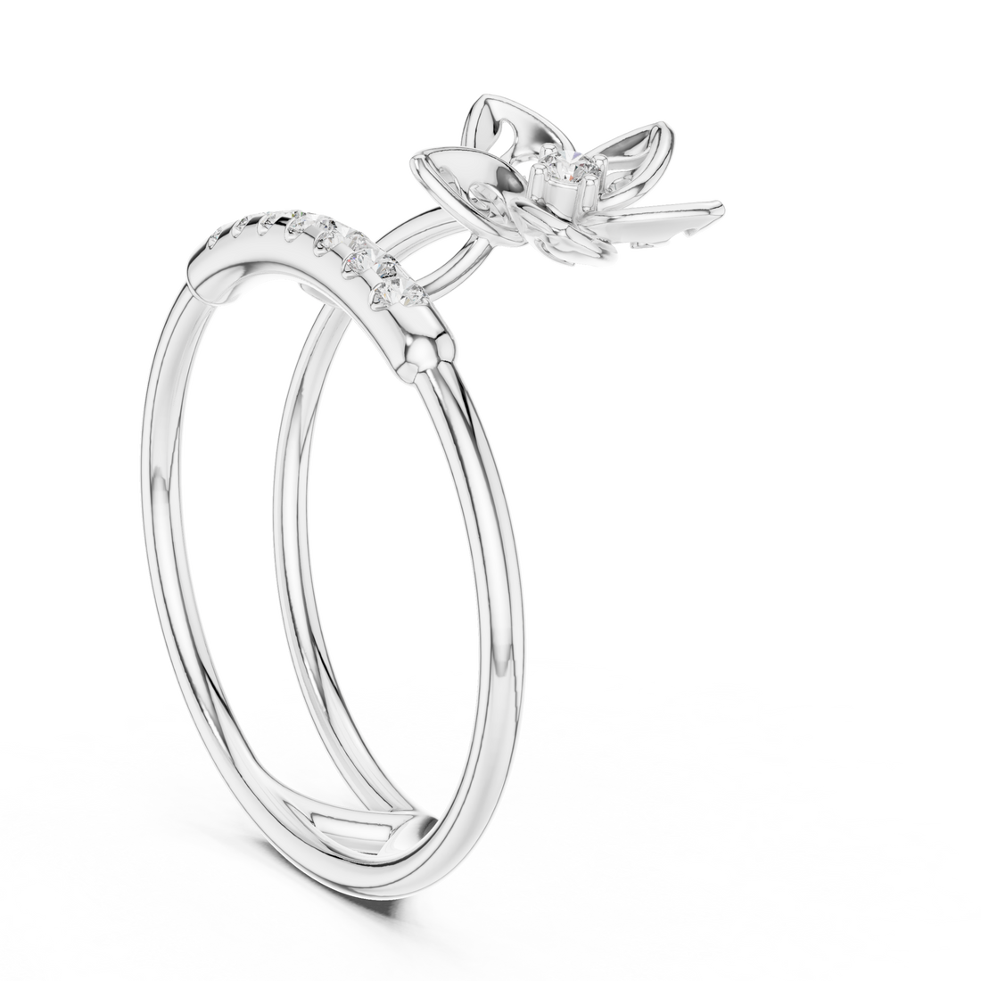 Smooth men's band ring in gold.