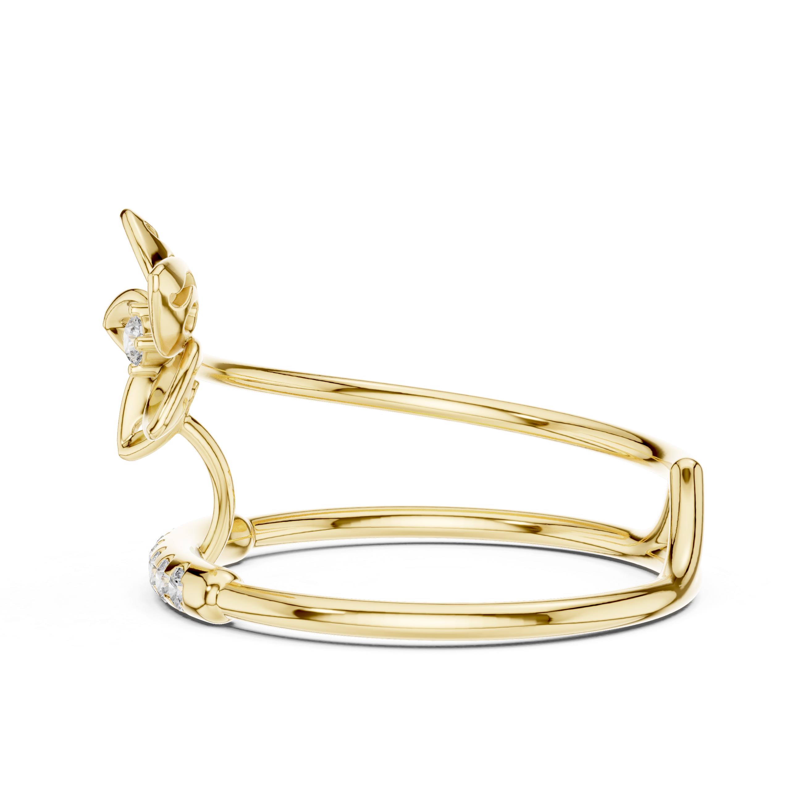 Adjustable baby ring with smooth edges.
