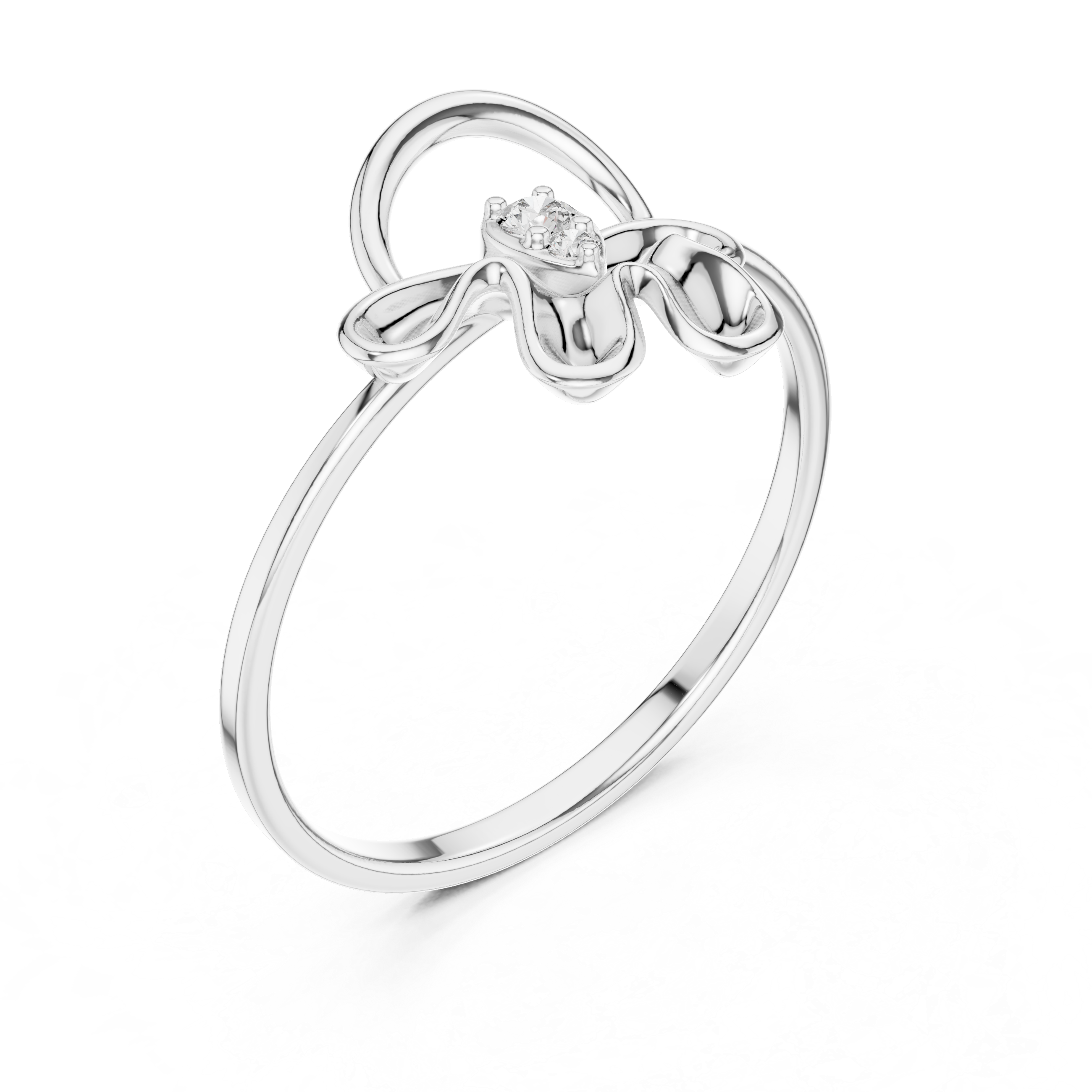 Stackable ring set with slim bands.