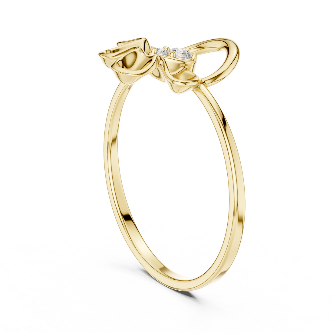Promise ring with minimalist design.