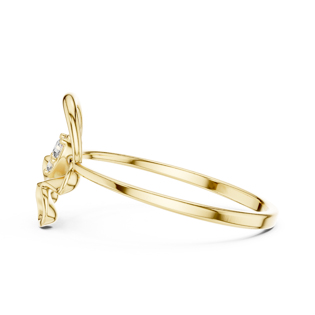 Textured gold hoop earrings.