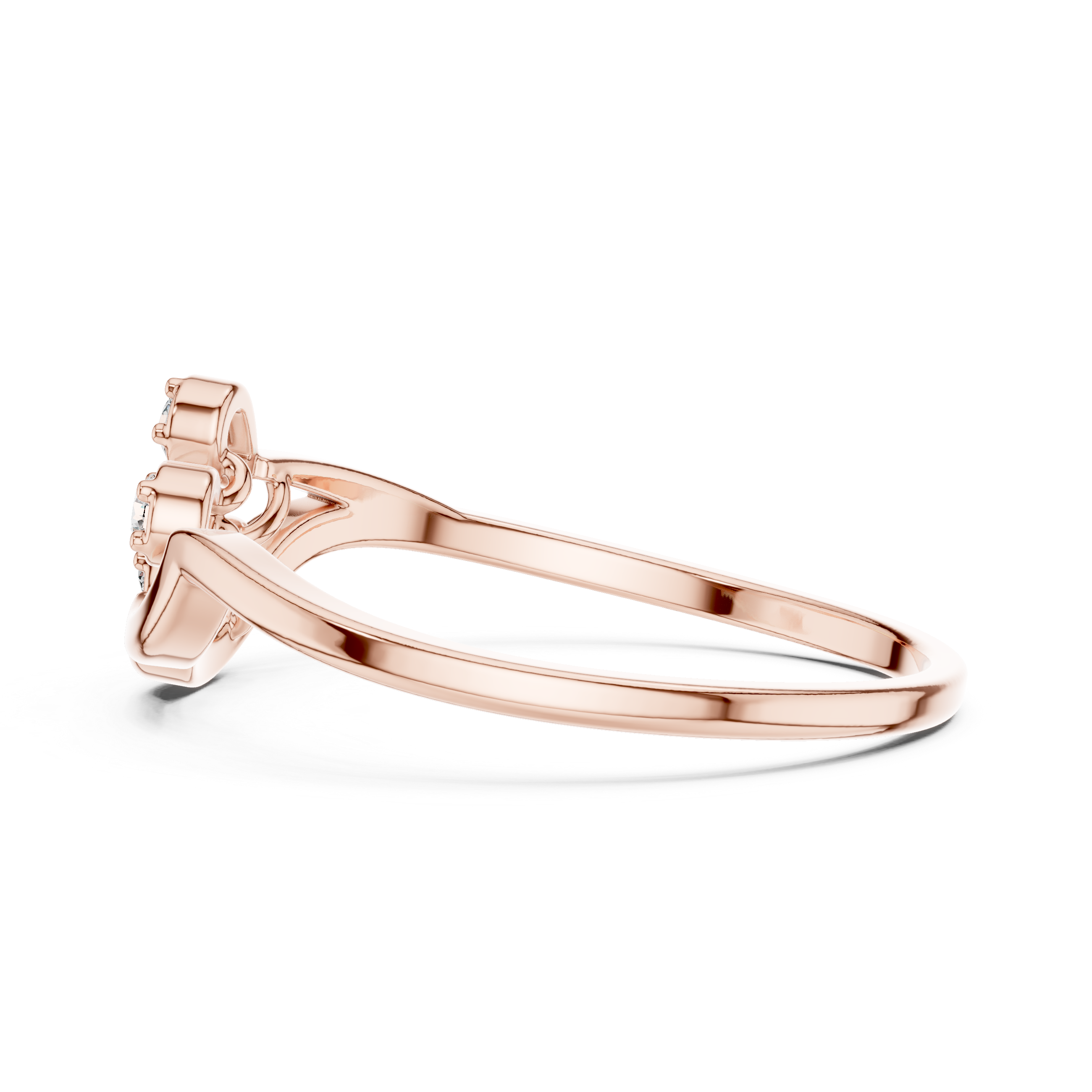 Gold choker necklace with sleek finish.