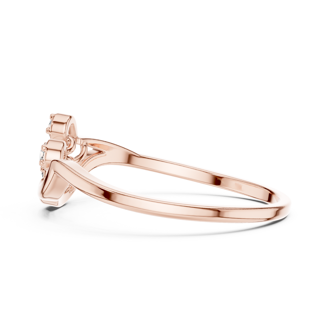 Gold choker necklace with sleek finish.
