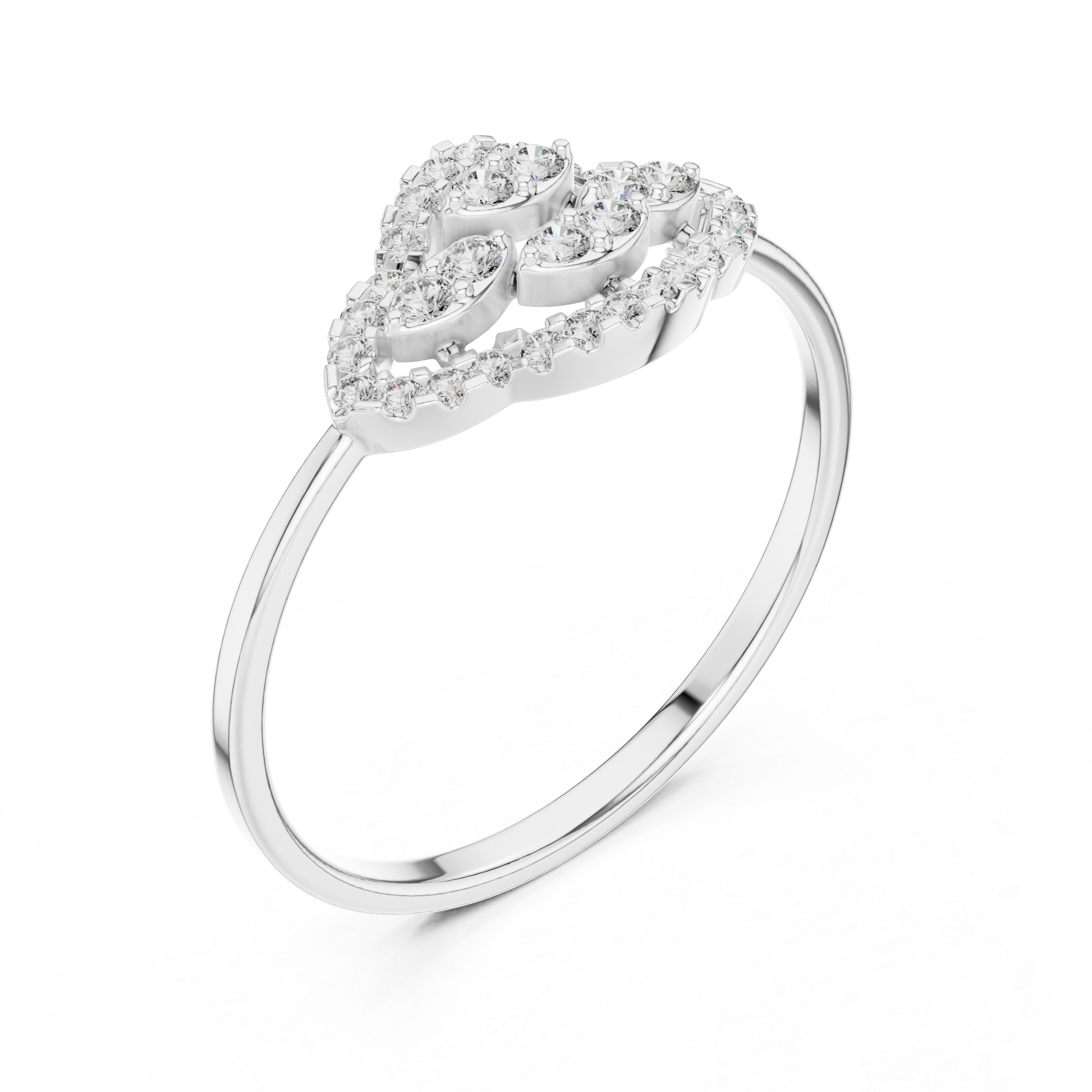 Classic plain toe ring in silver.