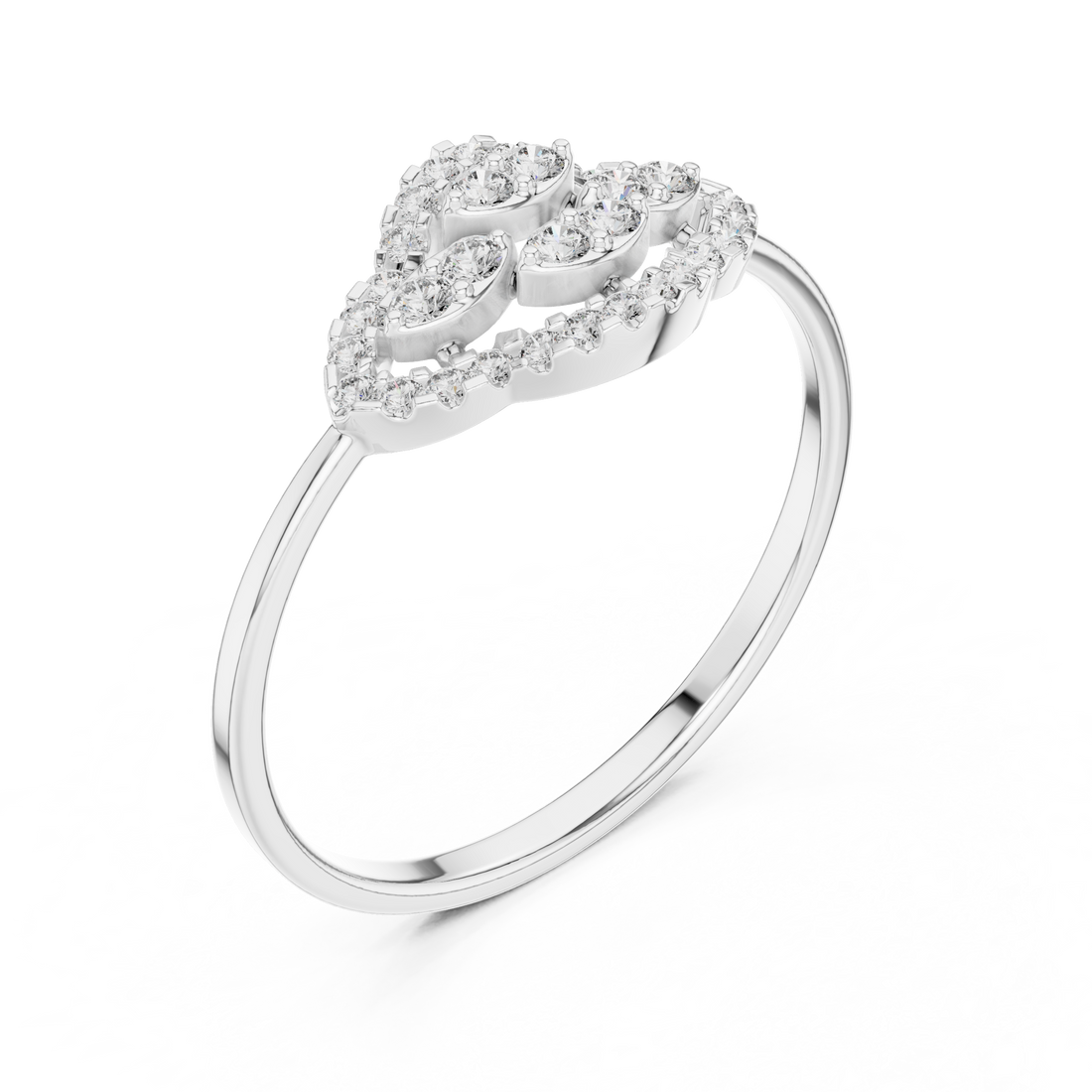 Classic plain toe ring in silver.