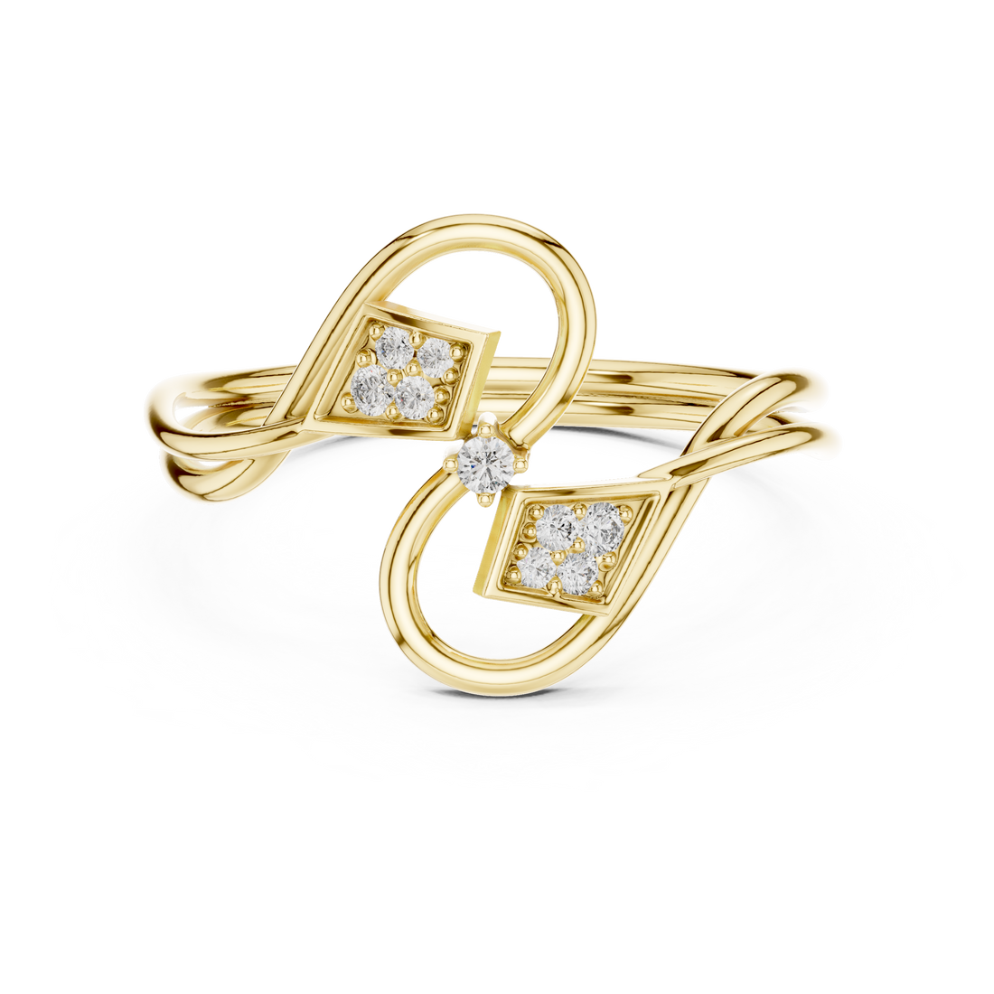 Gold locket necklace with classic shape.