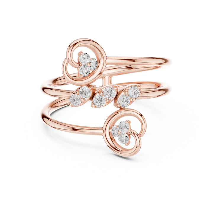 Classic gold nose ring with smooth hoop.