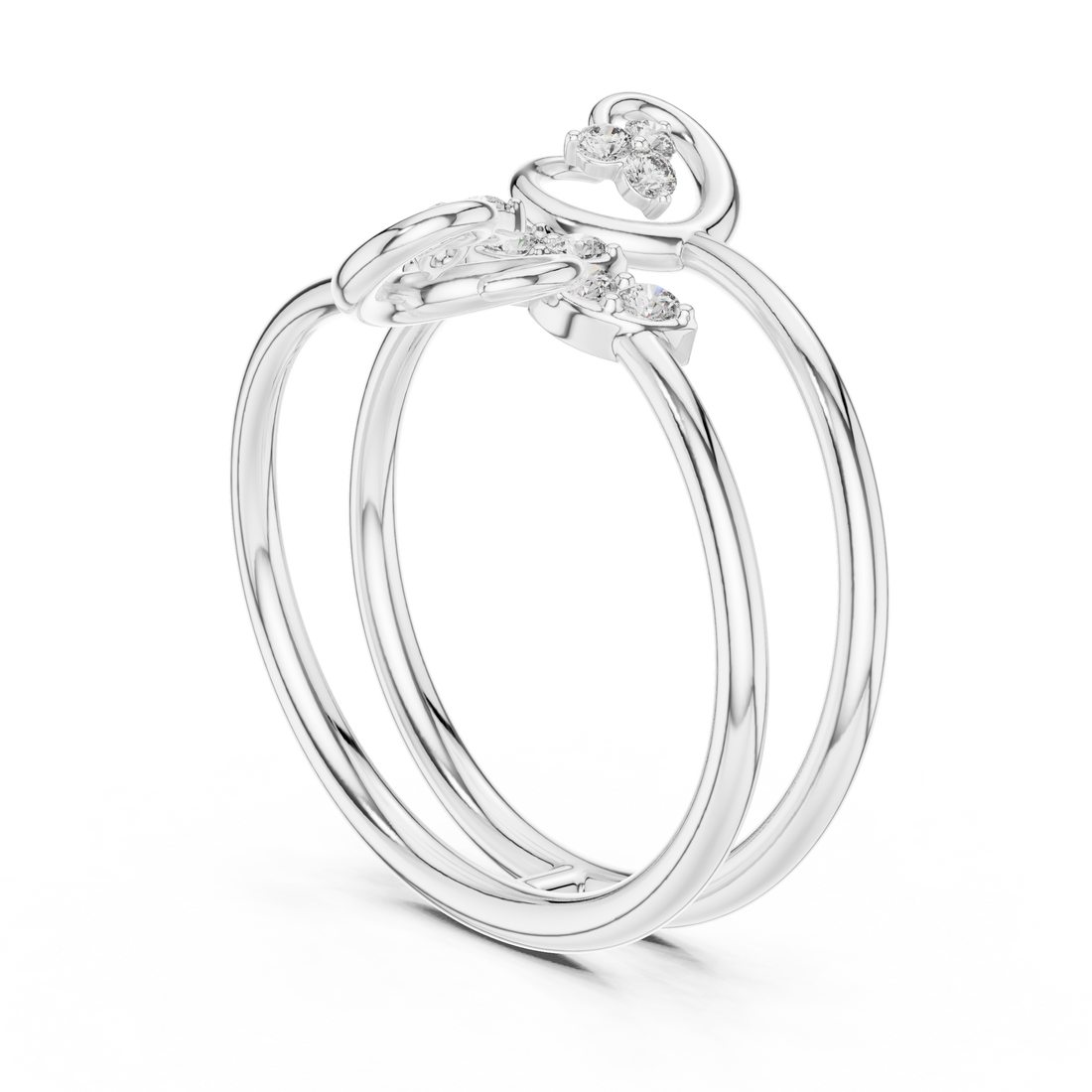 Silver anklet with fine chain design.