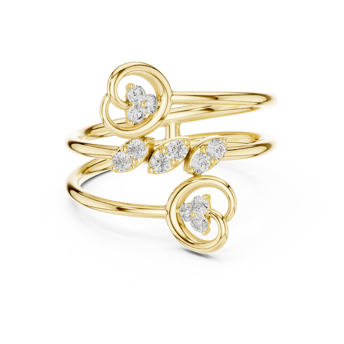 Gemstone toe ring with oval stone.