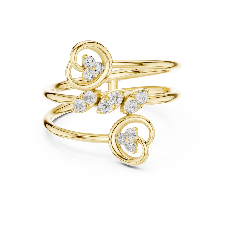 Gemstone toe ring with oval stone.