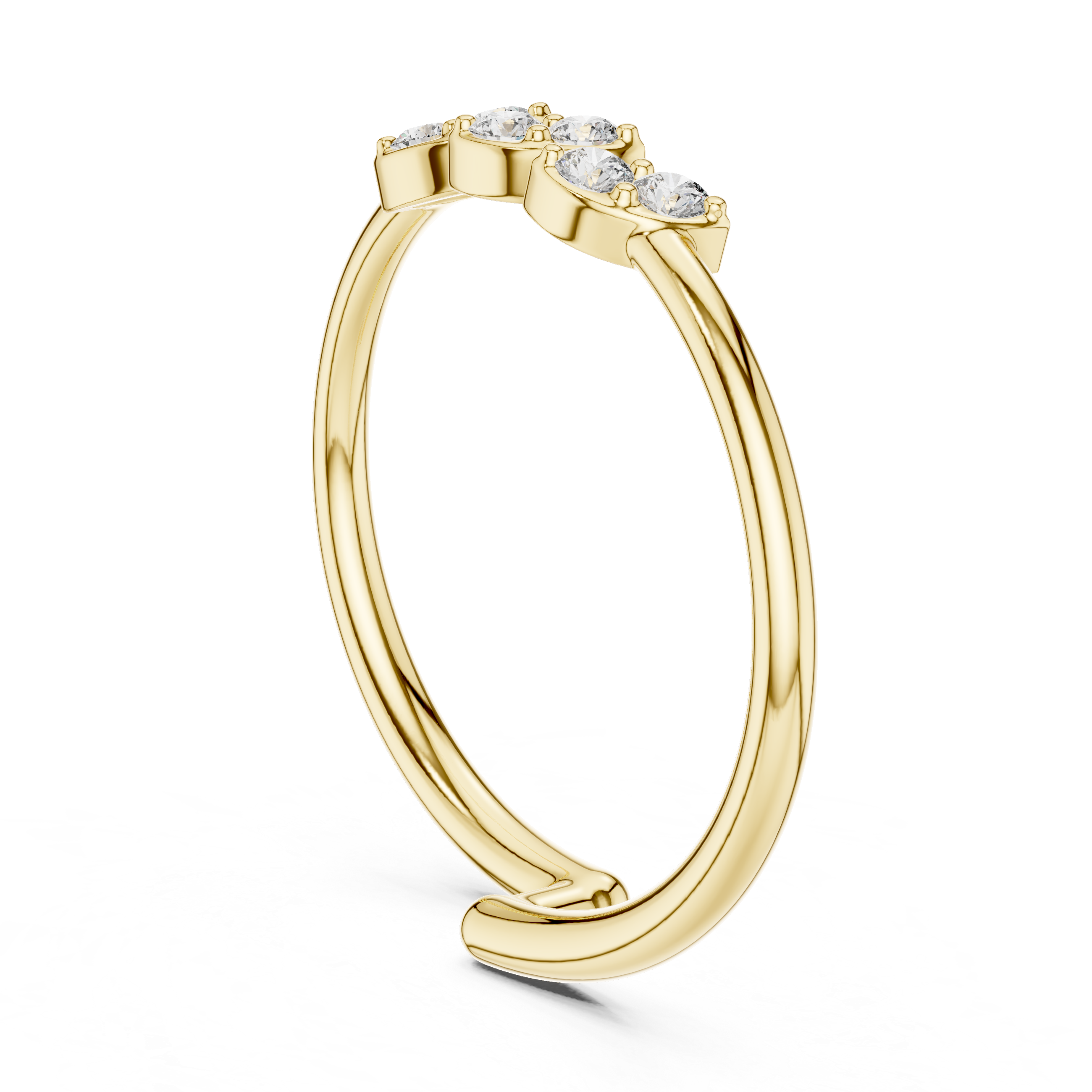 Men's diamond ring with bold design.