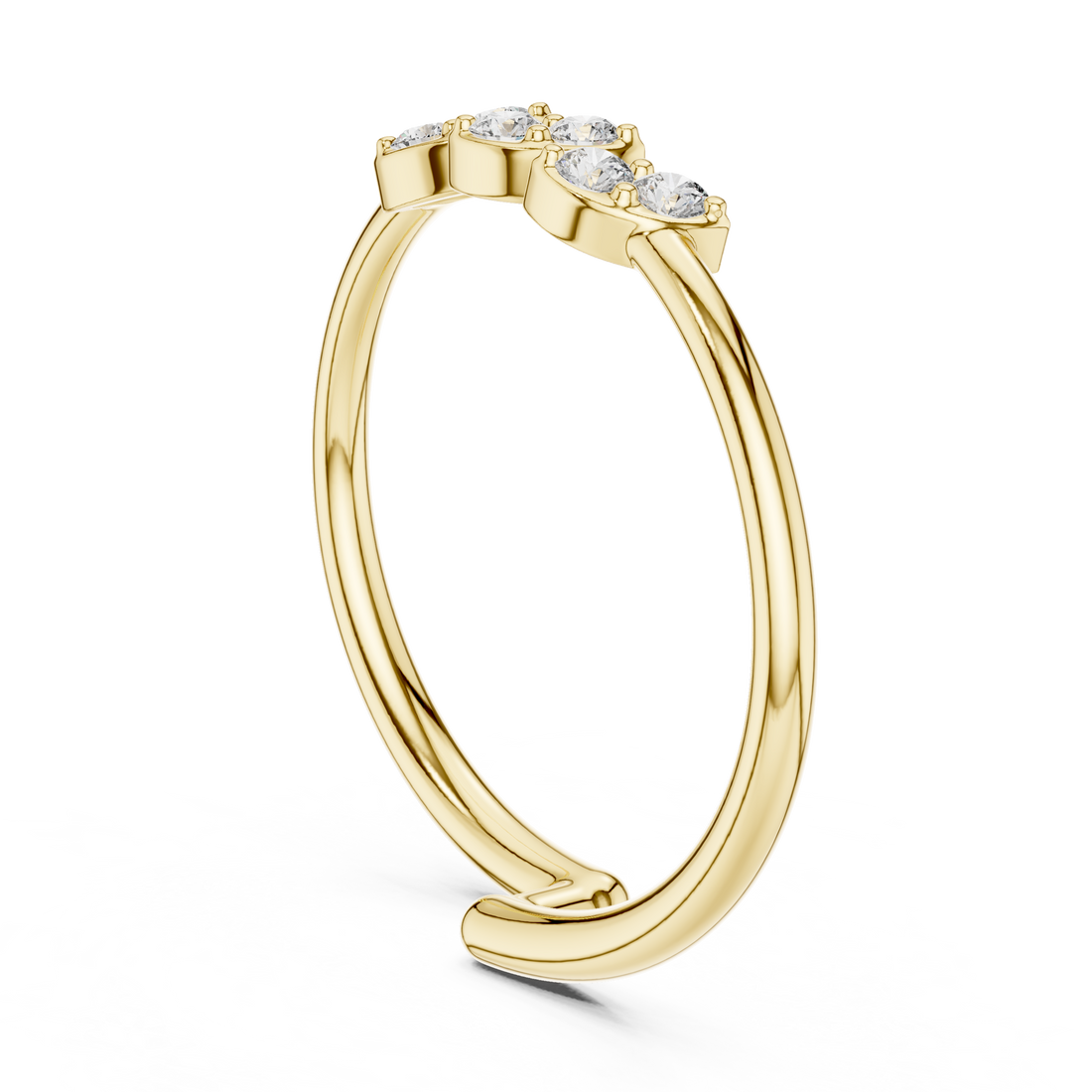 Men's diamond ring with bold design.