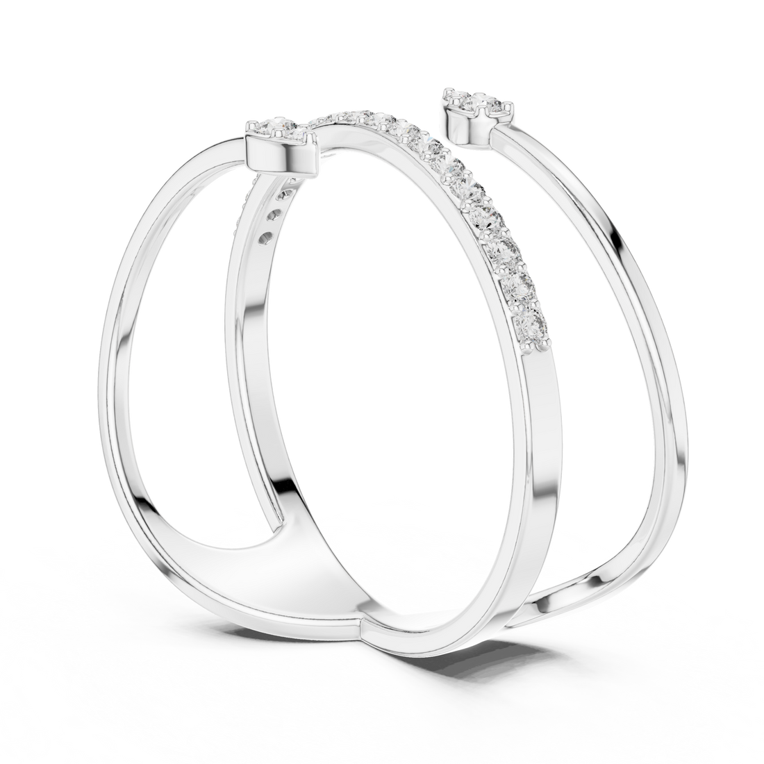 Y-shaped necklace with dangling charm.